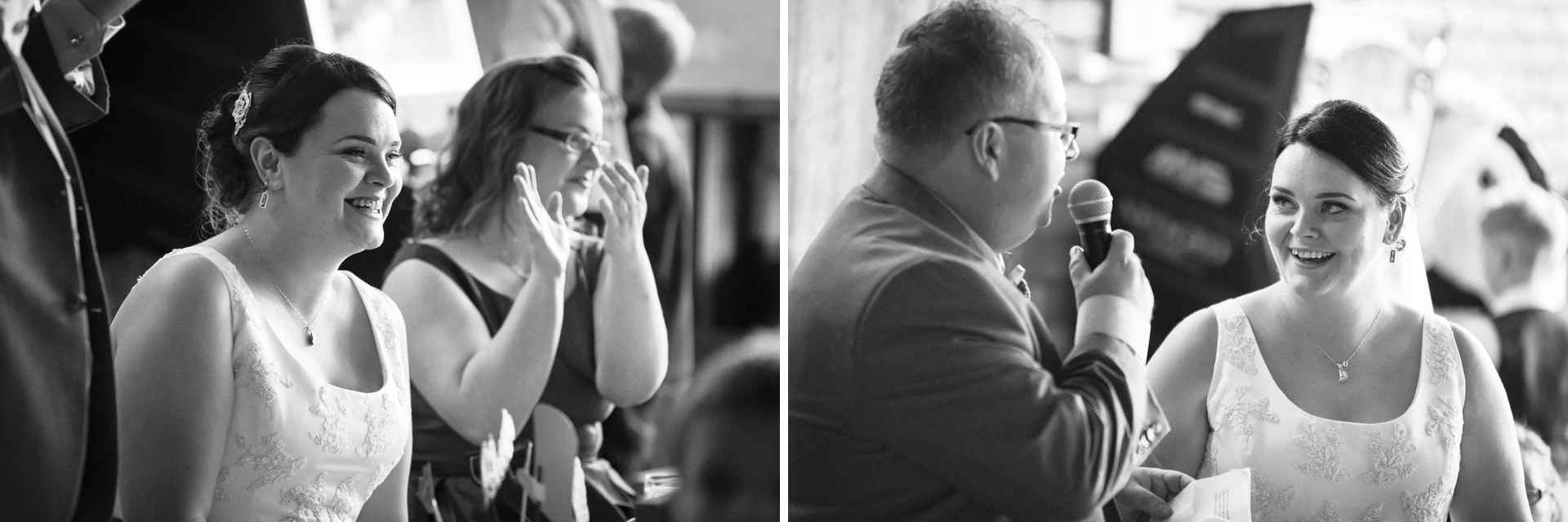 Bride and Groom at a Wedding reception in Lincolnshire