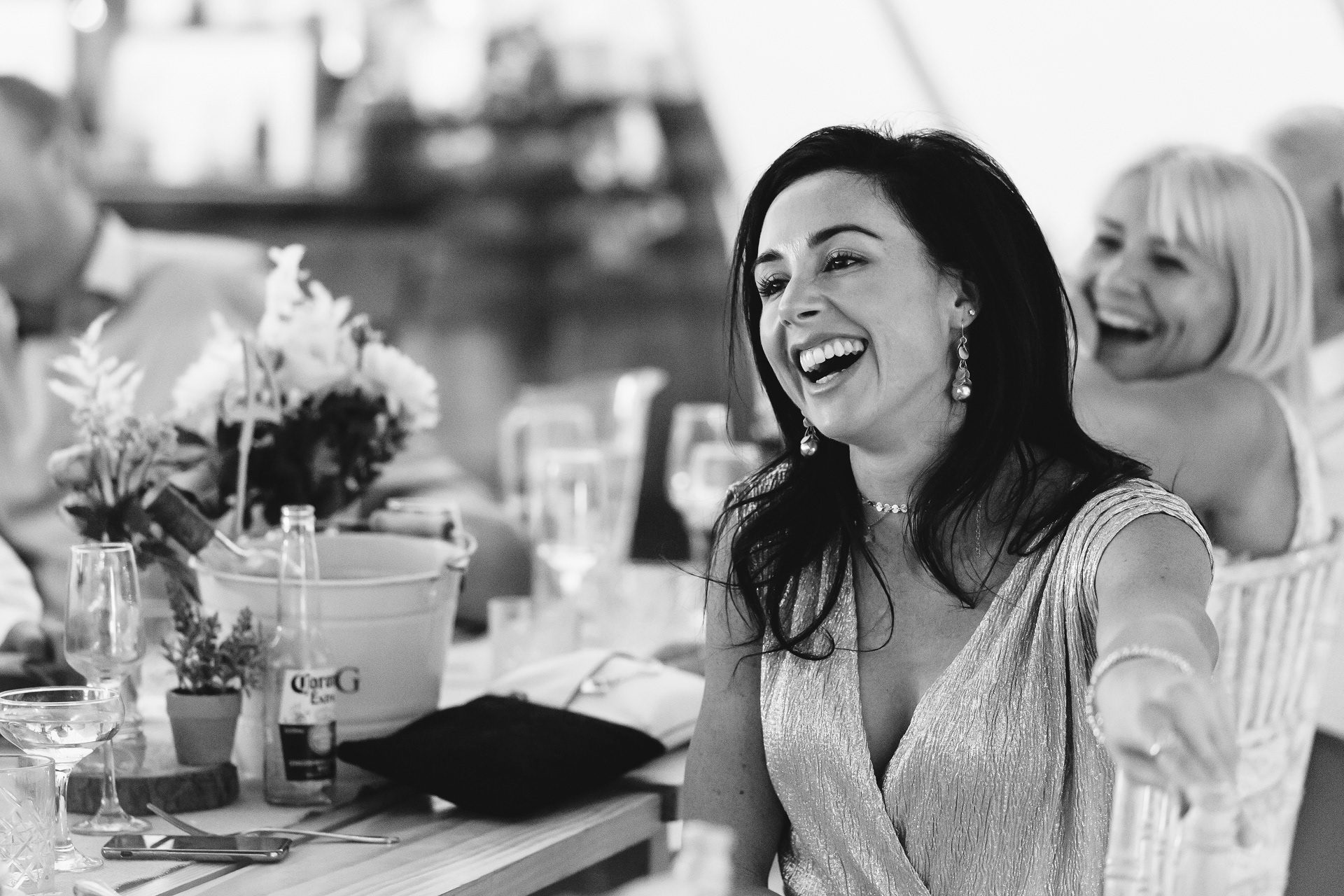 Natural documentary photography of wedding guests