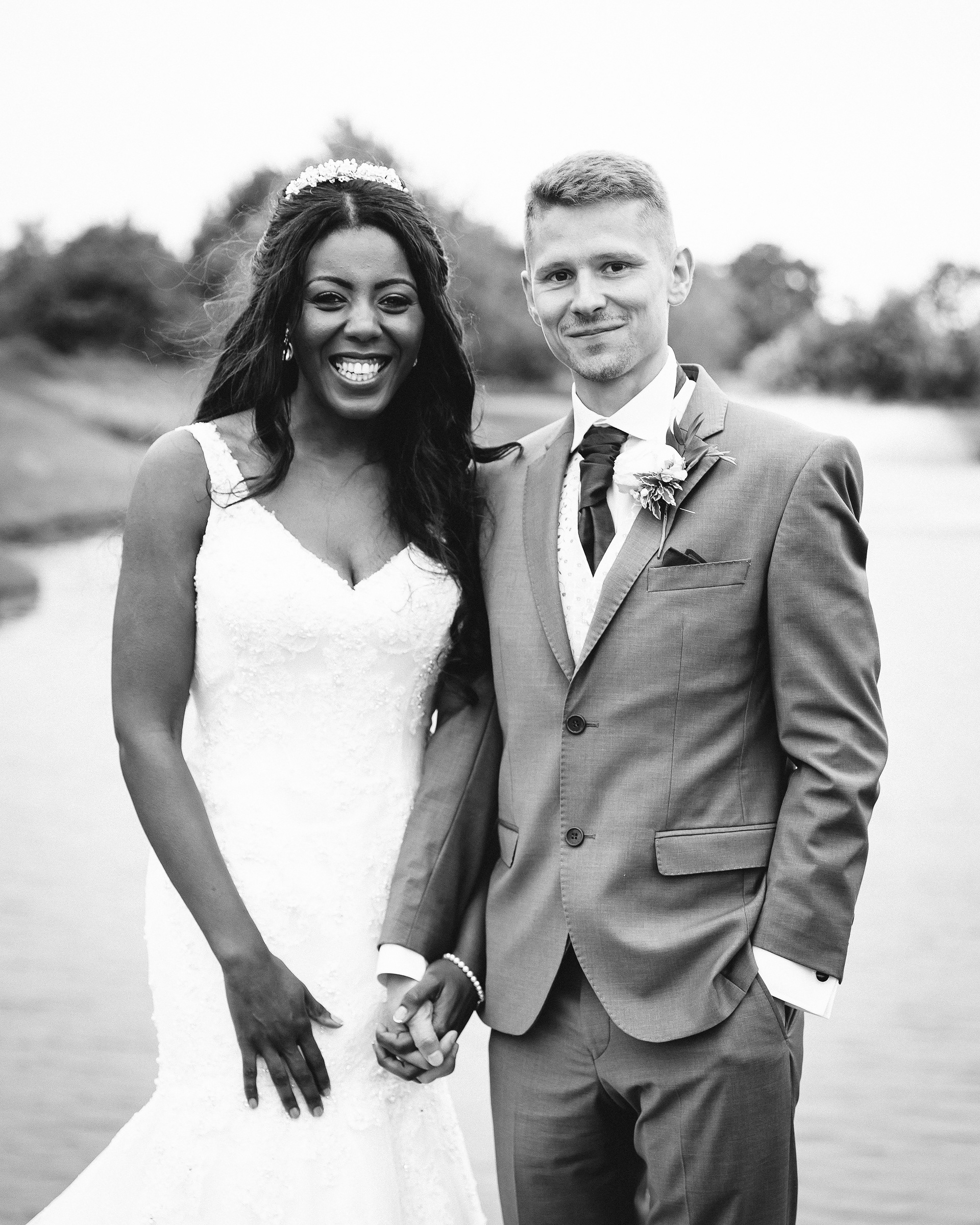 Bride and Groom at a wedding at The Nottinghamshire Golf Club