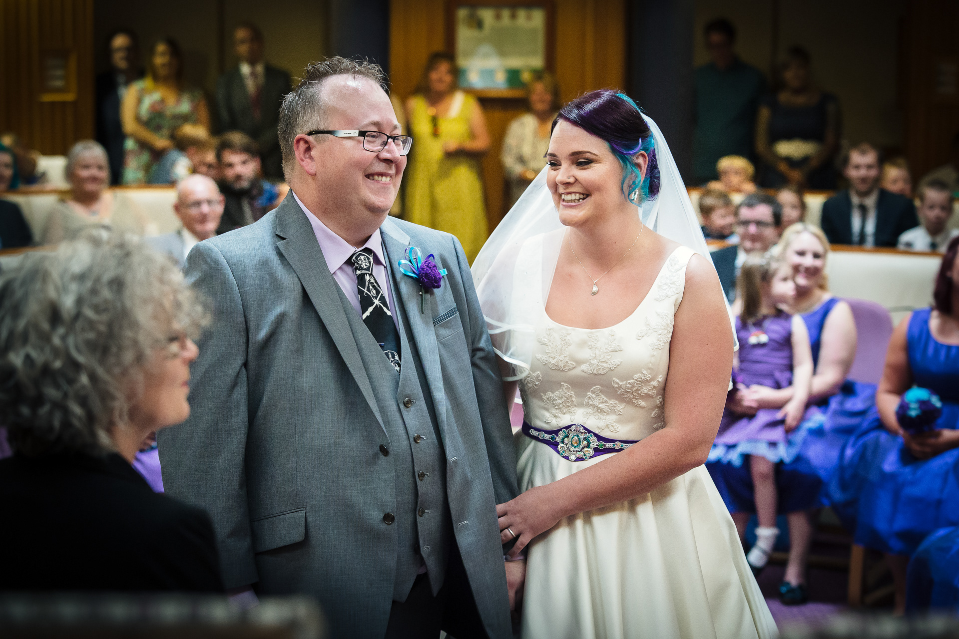 Bride and Groom at a wedding in Lincolnshire