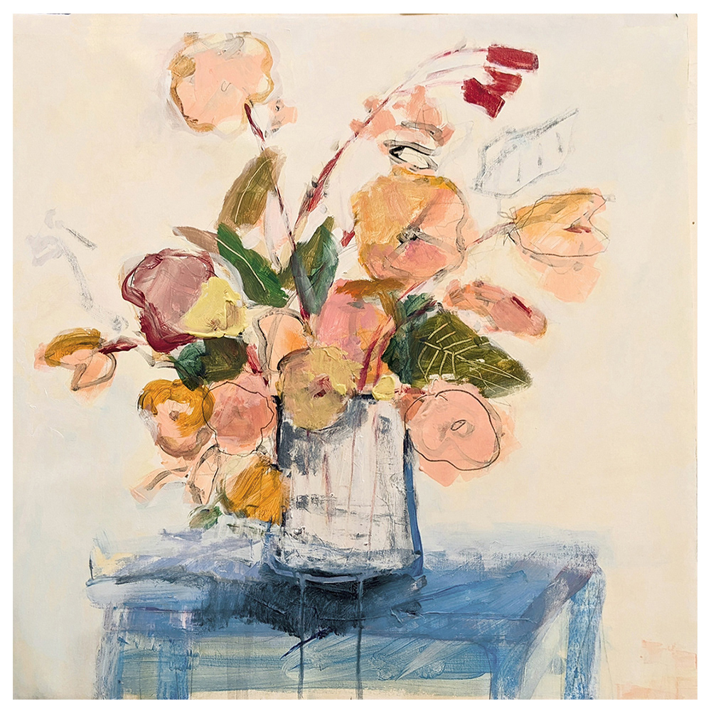 Ingrid  | 22x22" flat canvas acrylic $500.00