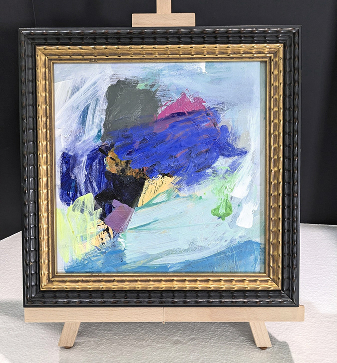 Abstr-6 |  mm- flat canvas | 12.5x12.5" | $420.00