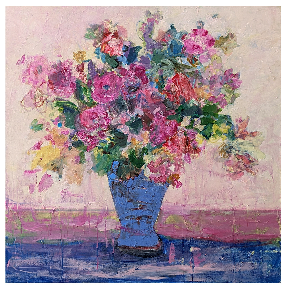 Buy Me Flowers  |  36wx36hx1.5 inch |    $1900.00