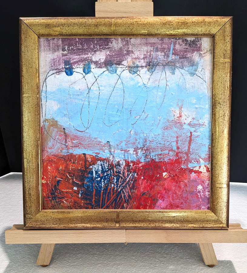abstrt 7 | 10.5x10.5in. framed