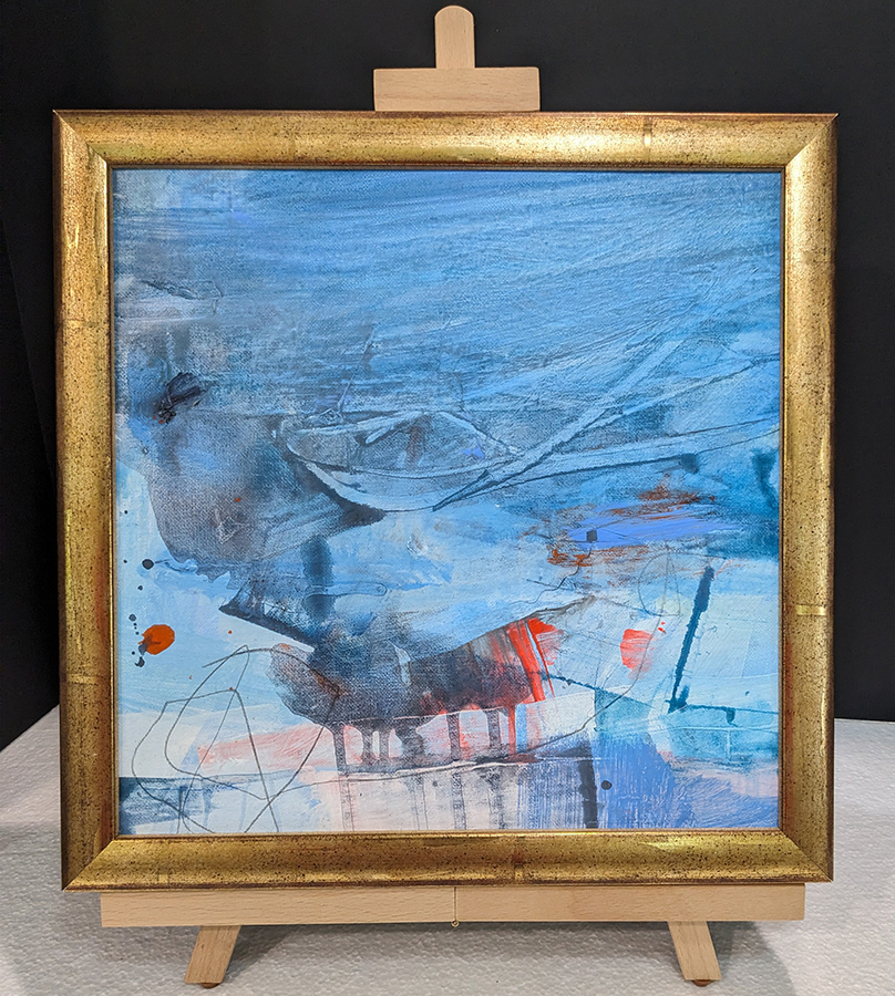 Abstr-26  |  mixed media flat canvas 13.5 x 13.5 | $420.00