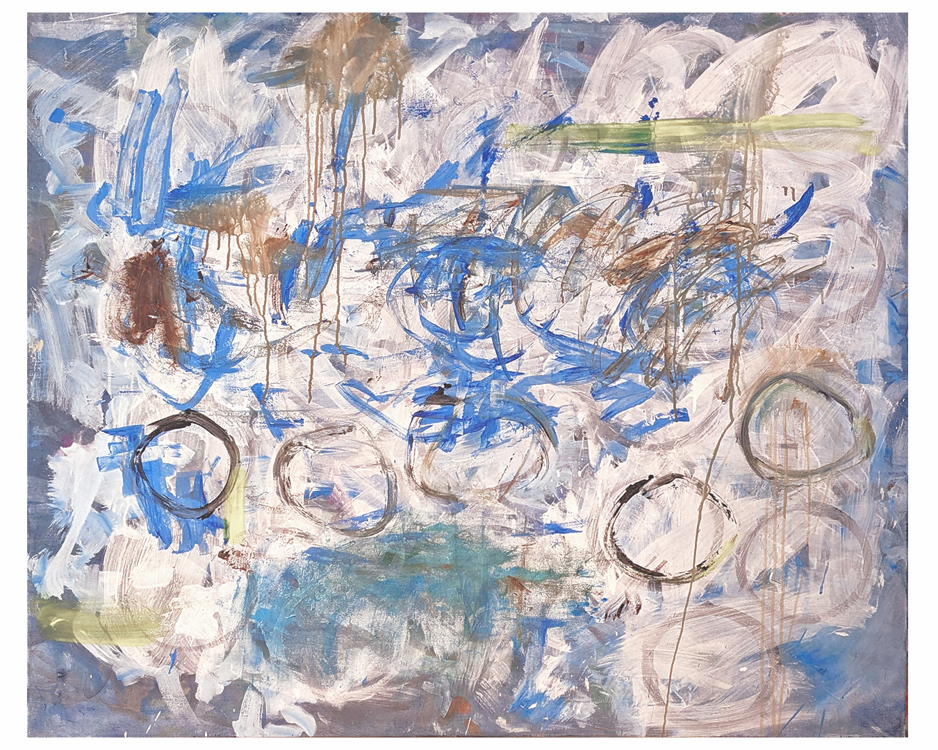 Circles of Love | 52x48x1.5" | mixed media canvas