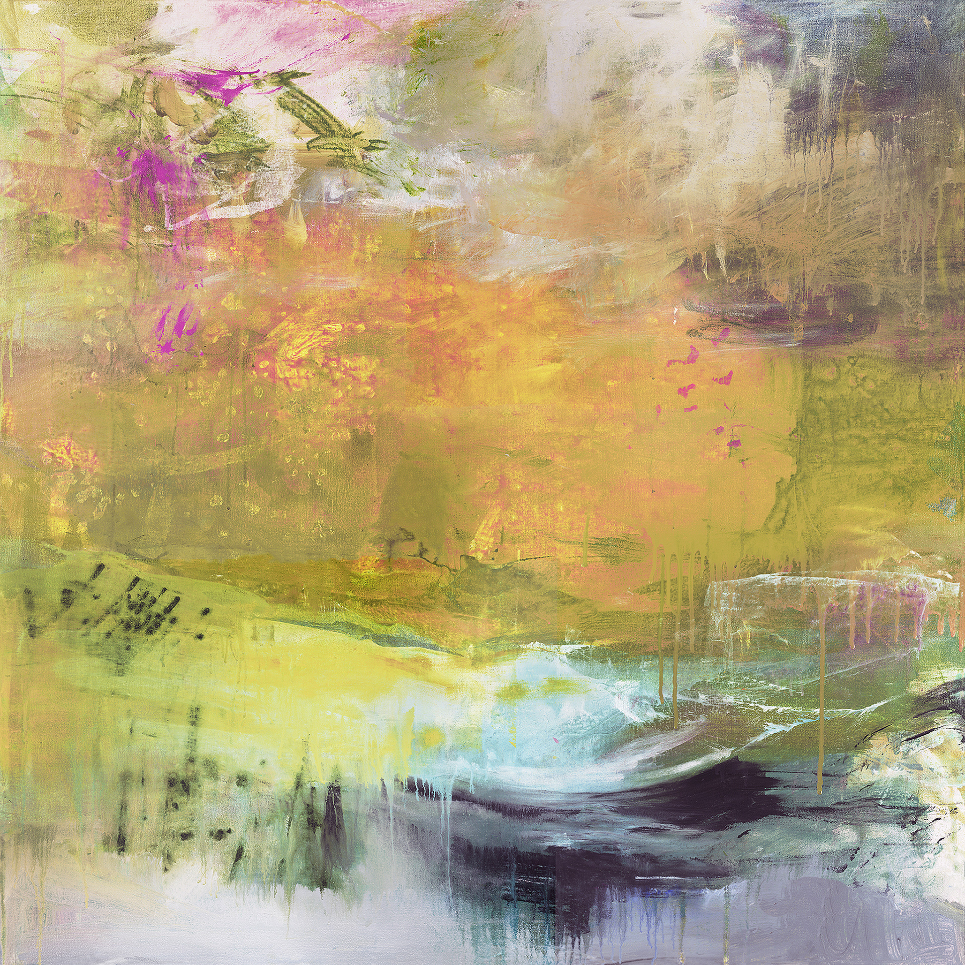 Golden Pond  |  48x48x1.5 | $2500.00