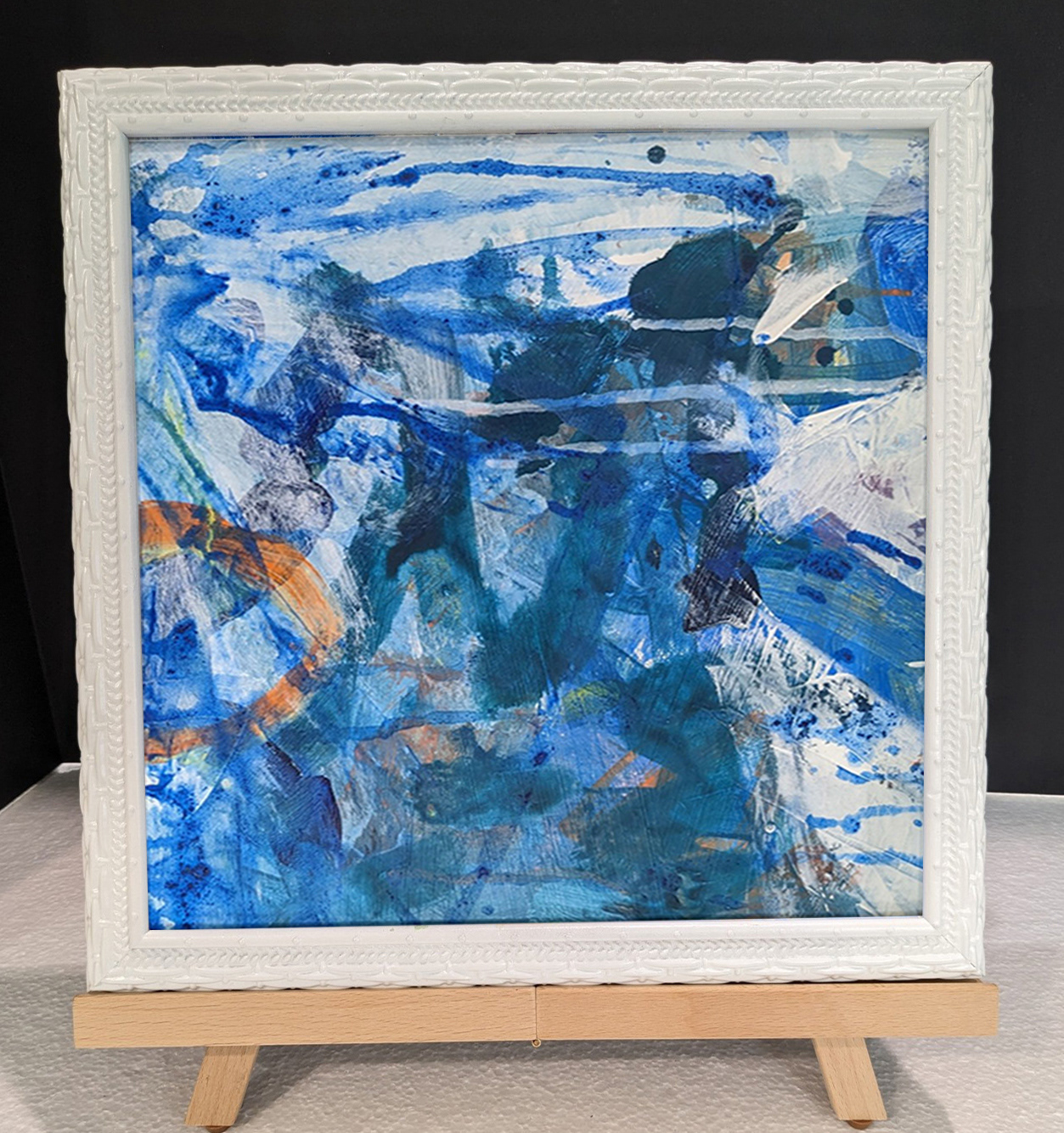 Abstr-24  |  mixed media flat canvas 12.25 x 12.25 | $400.00 