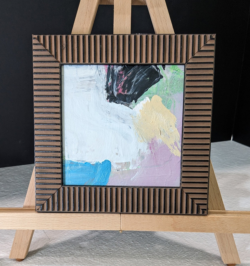 Abstr-23  | 7x7in mixed media paper | $190.00
