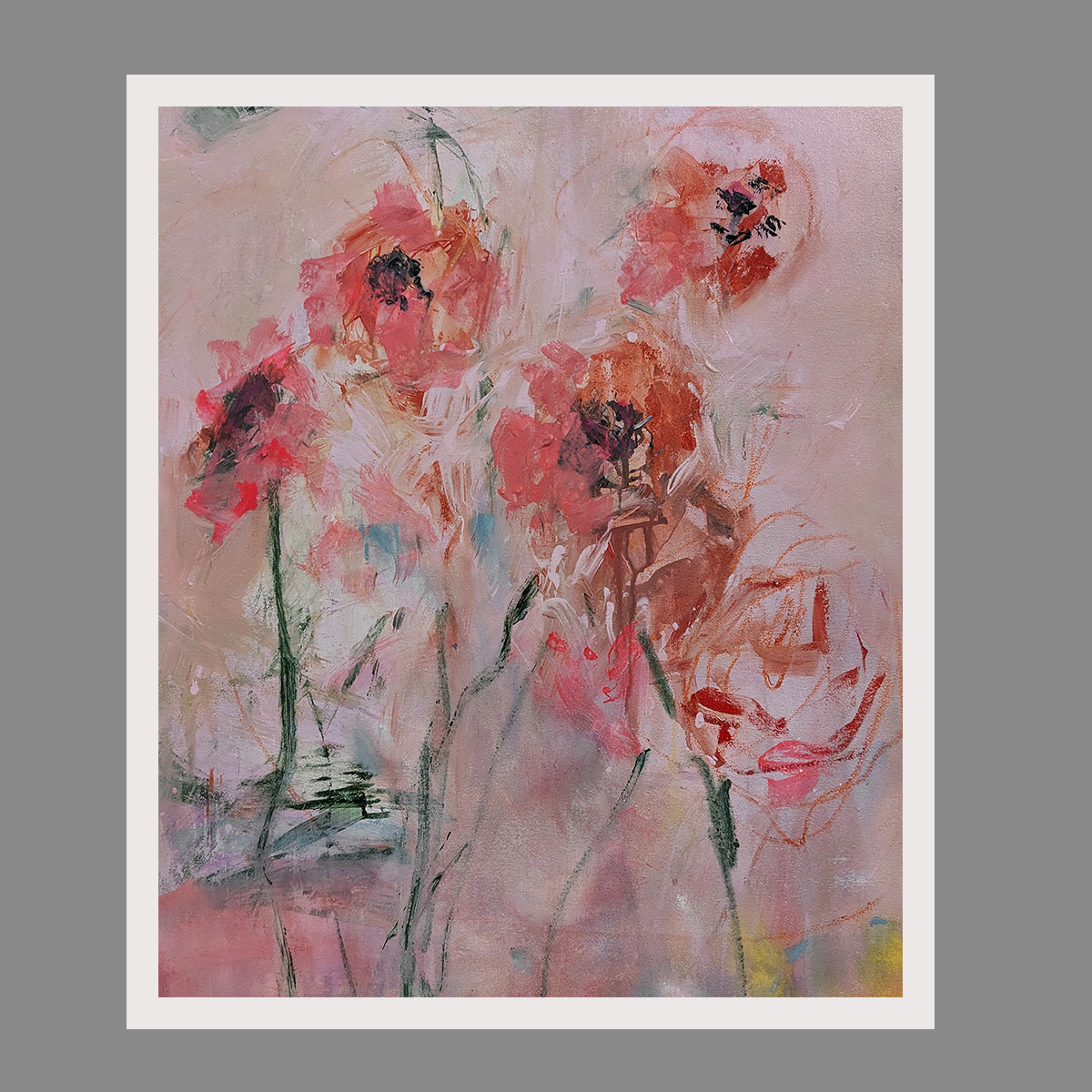 Wild Poppies  |  23"x28" |  flat canvas  |  $ 650.00