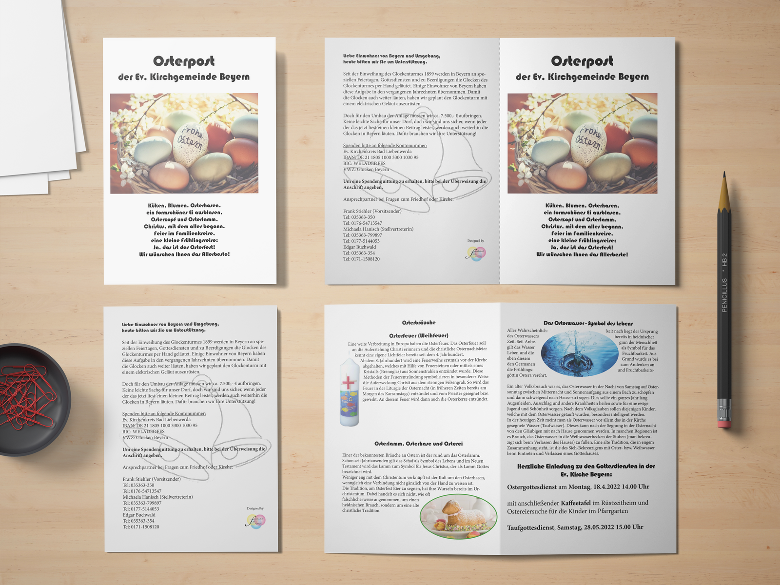 Flyer Osterpost Kirche Beyern