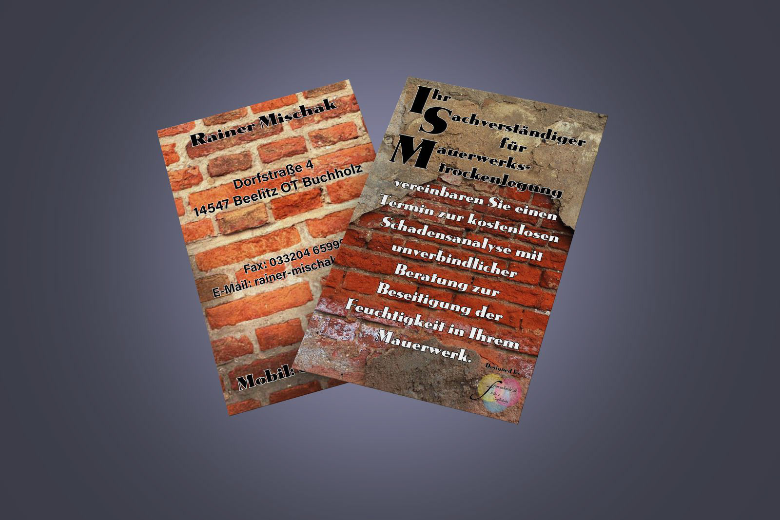 Flyer Rainer Mischak 1-seitig