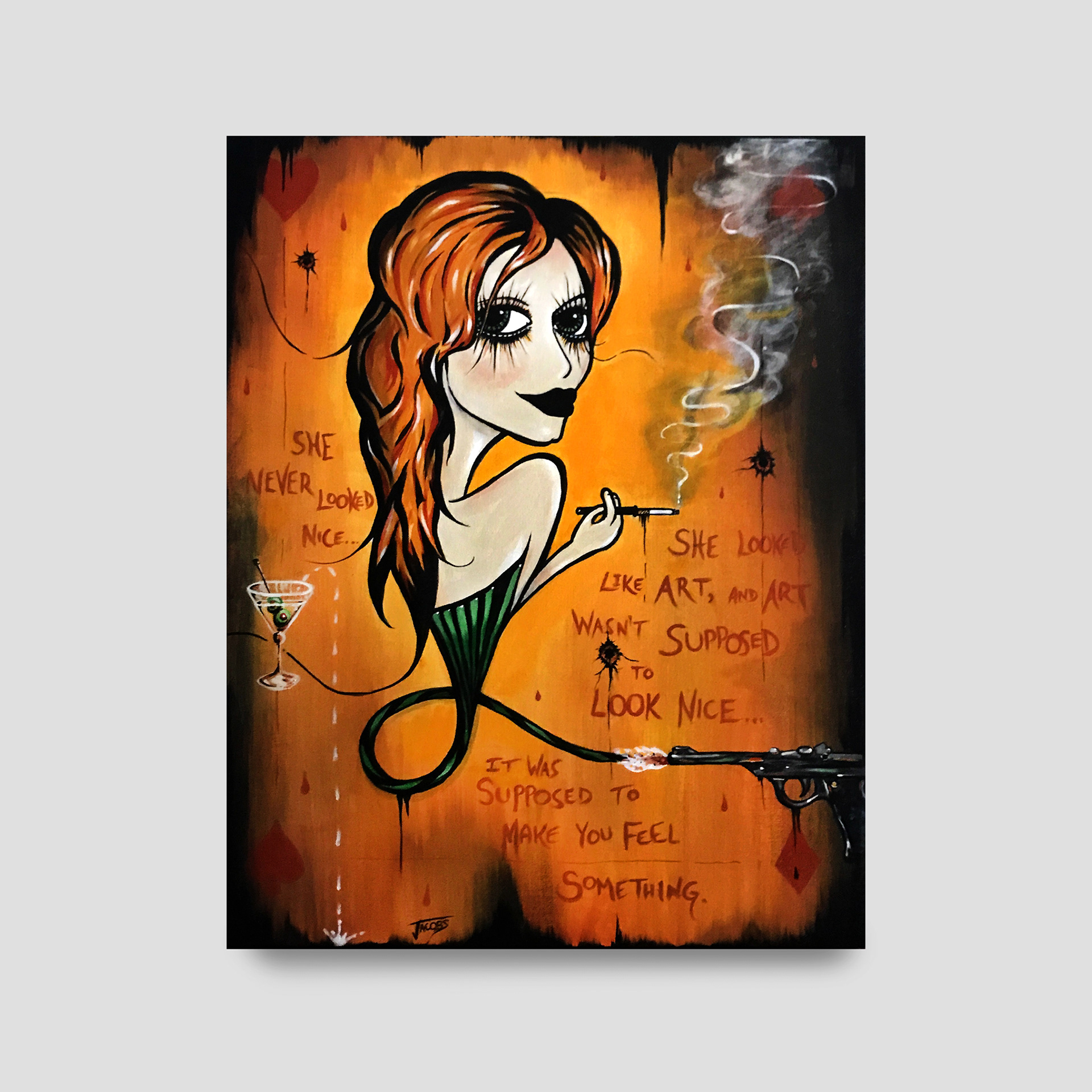 NICE LADY 24"x30" Acrylic on Canvas $1000