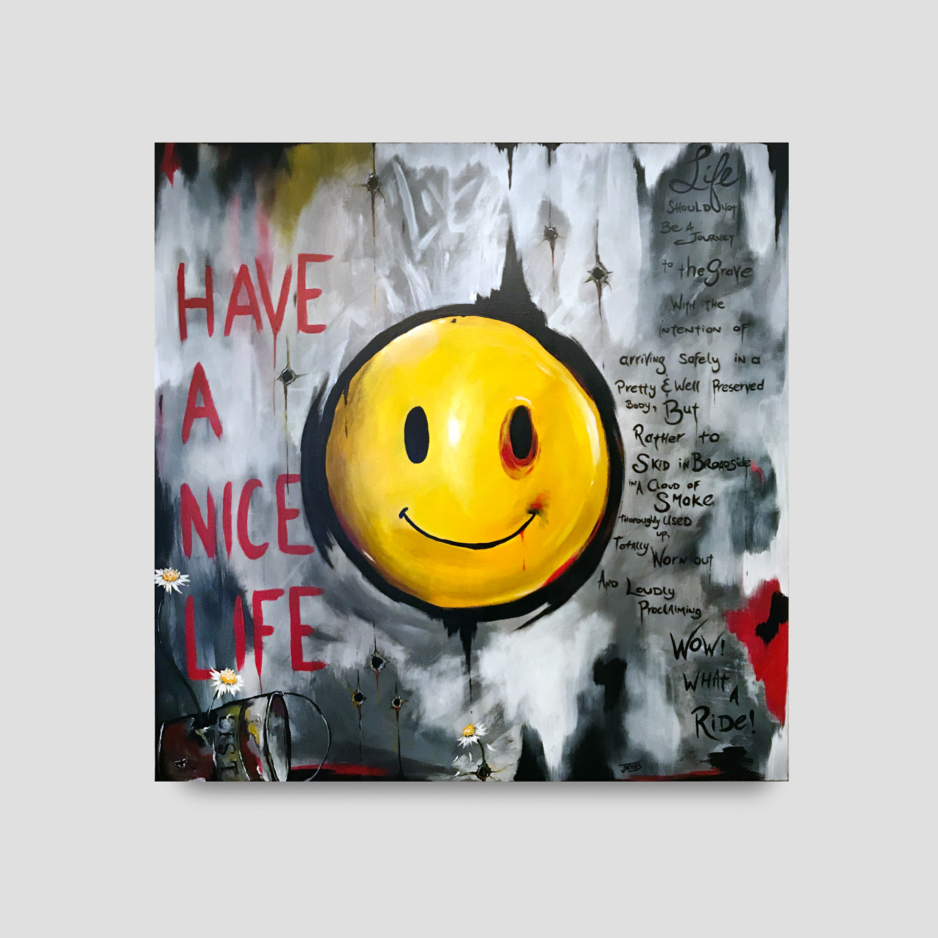 BUCKET LIST 48"x48" Acrylic on Canvas $2500