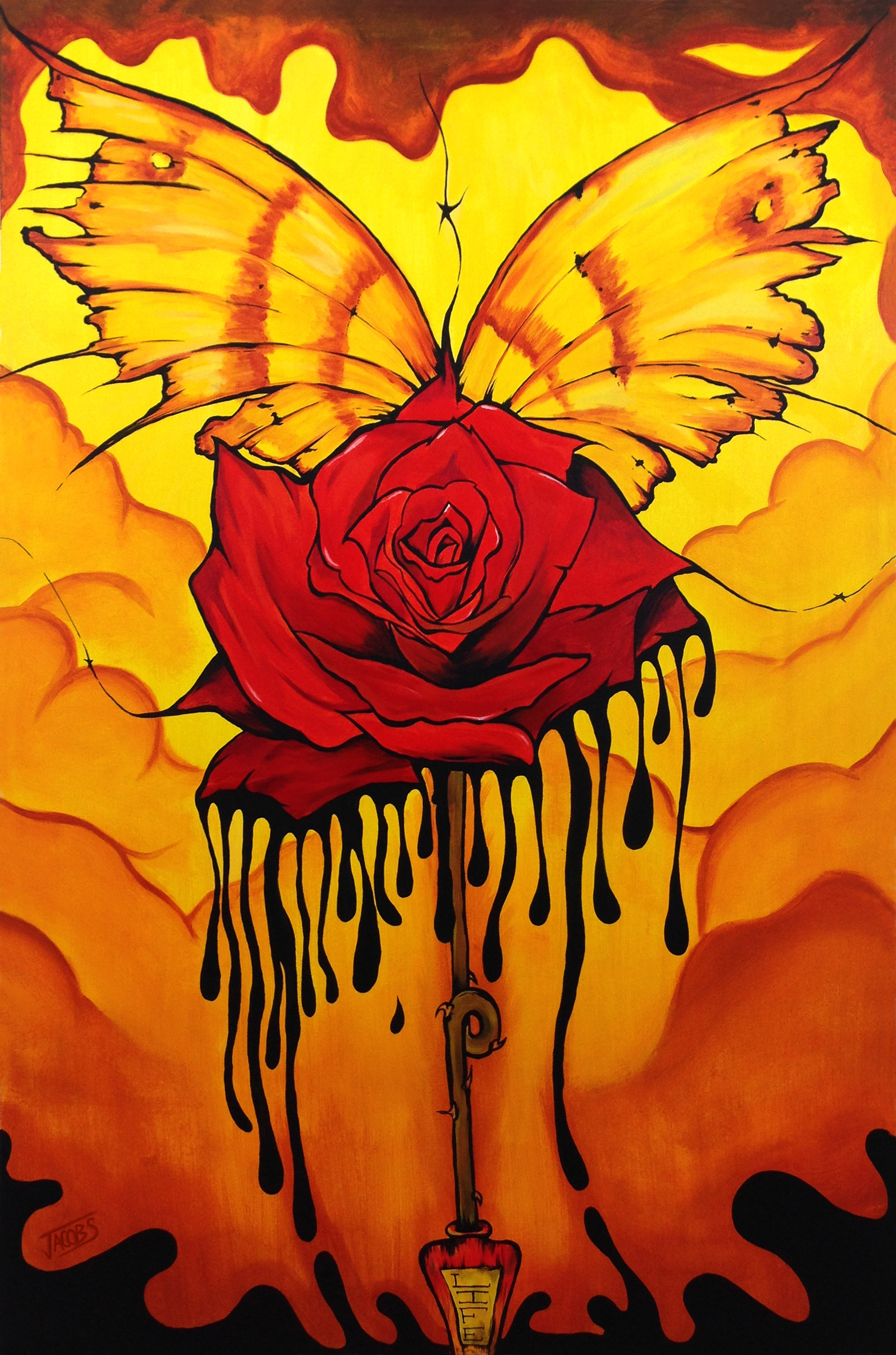 REBORN 48"x60" Acrylic on Canvas $4500