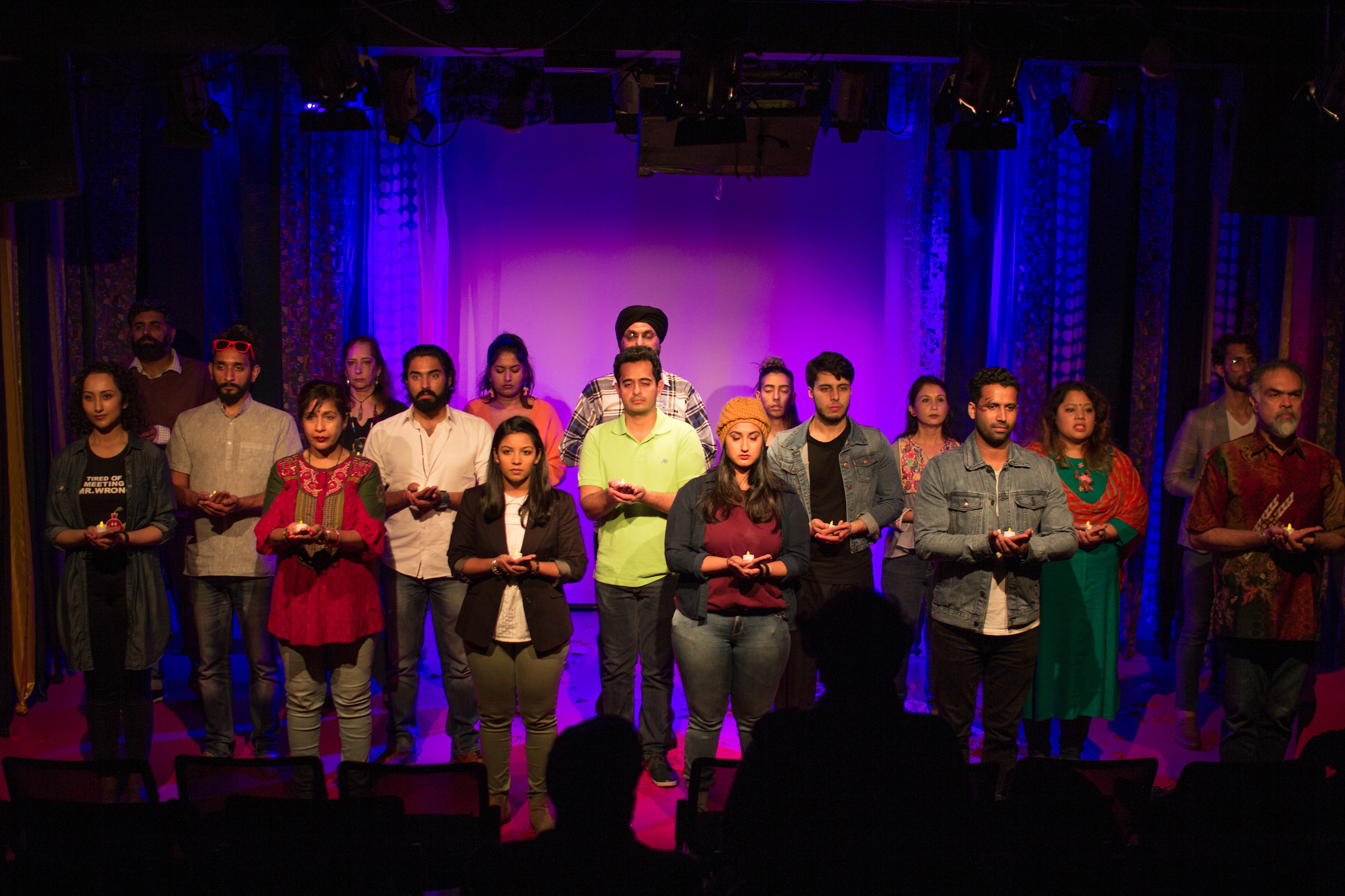 The cast perform the closing scene telling us thier hopes for the future, photo by Ankita Singh 2018