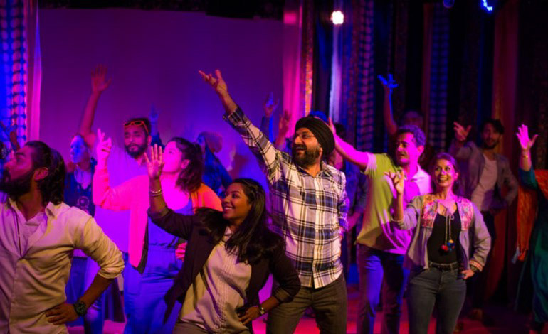 The cast dances during a transition, photo by Ankita Singh 2018