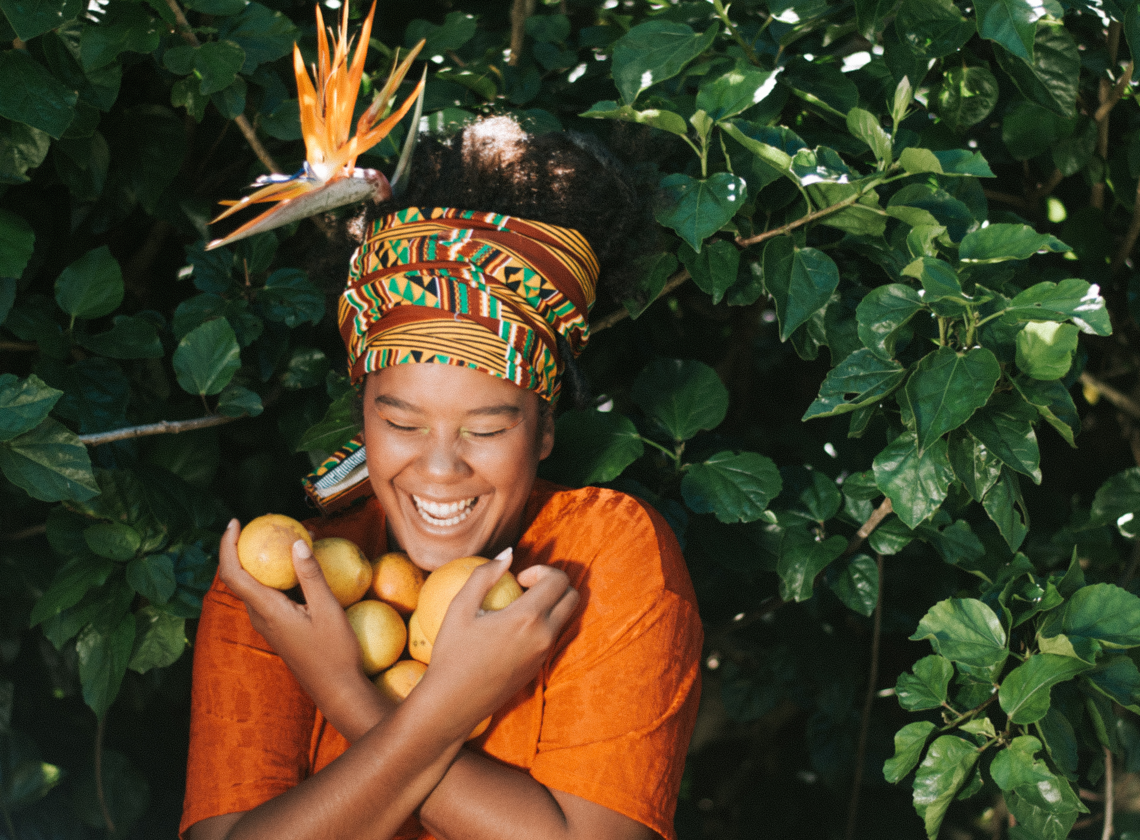 Grace Bentley photoshoot for 'Woman of Citrus', photo by Diana Simumpande 2019