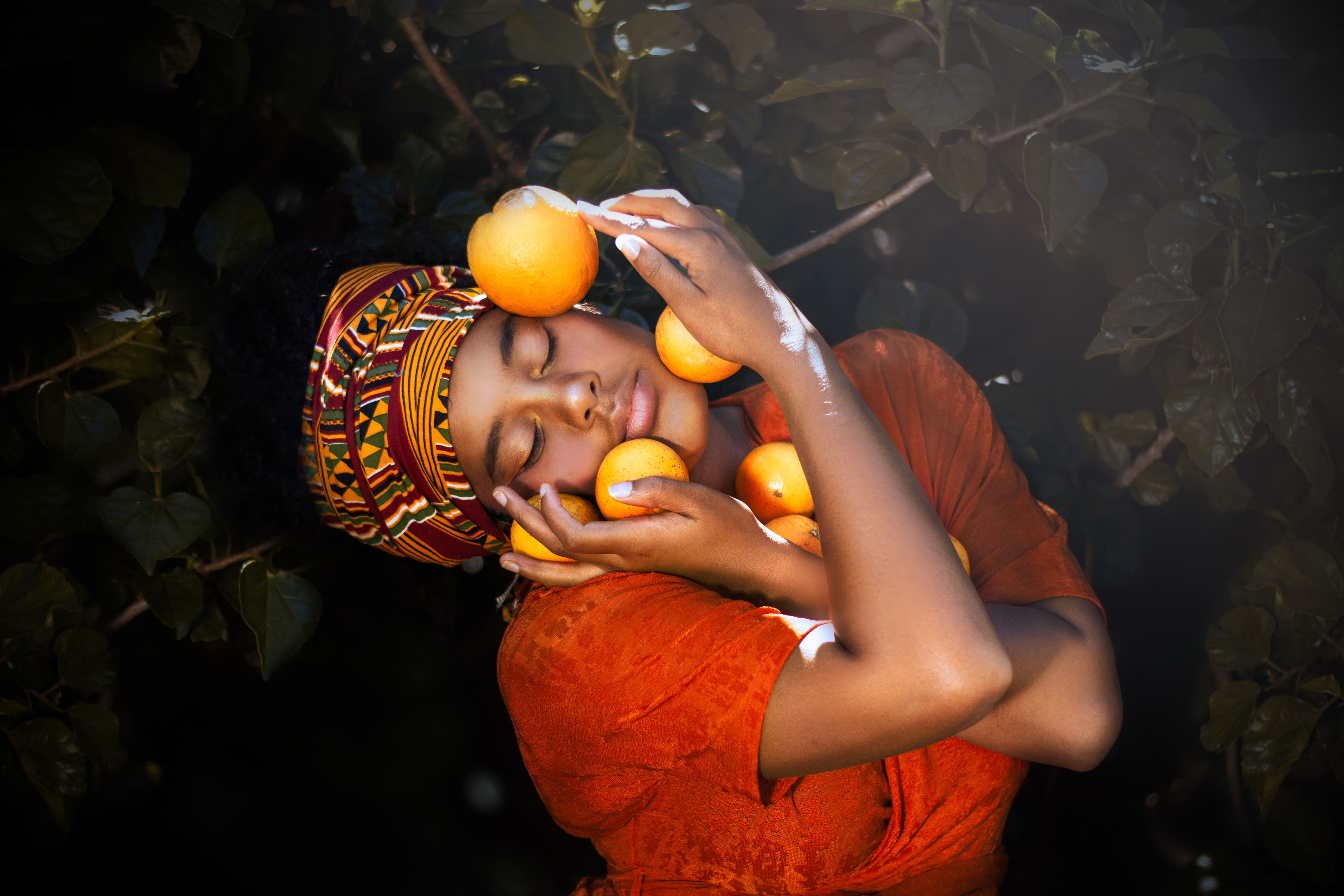 Grace Bentley photoshoot for 'Woman of Citrus', photo by Diana Simumpande 2019