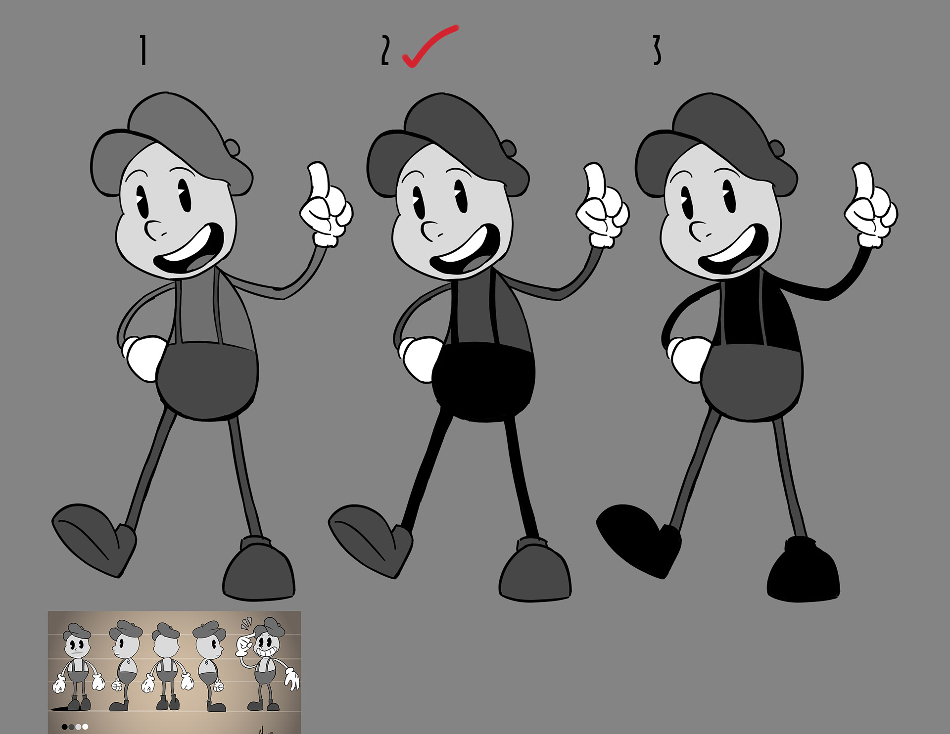 Character Design Concept Iterations