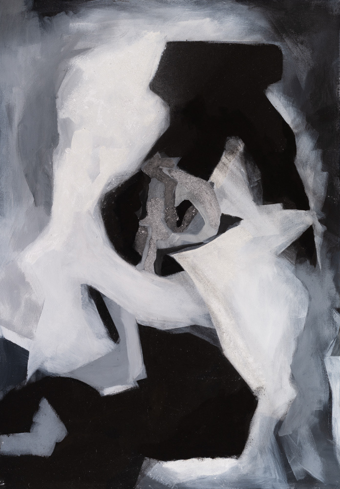 Esmalte y pigmento sobre lienzo. 100 x 70 cms. 2025.