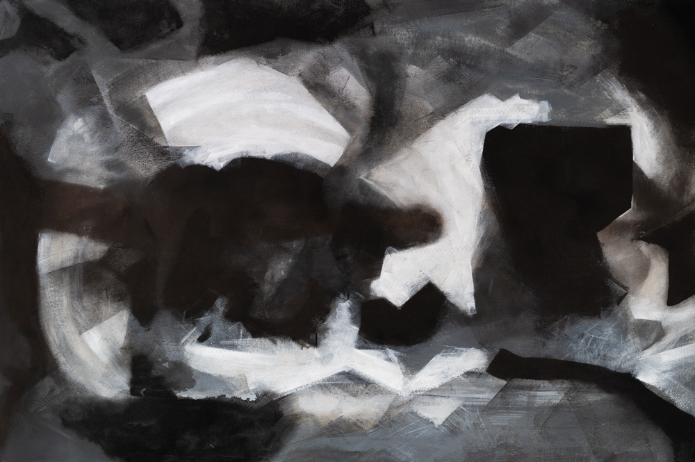 Esmalte y pigmento sobre lienzo. 180 x 120 cms. 2025.