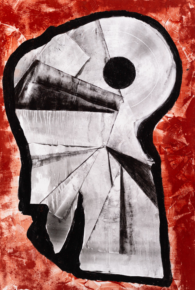 Acrílico, tinta litográfica, y pigmentos sobre papel. 100 x 70 cms. 2025.