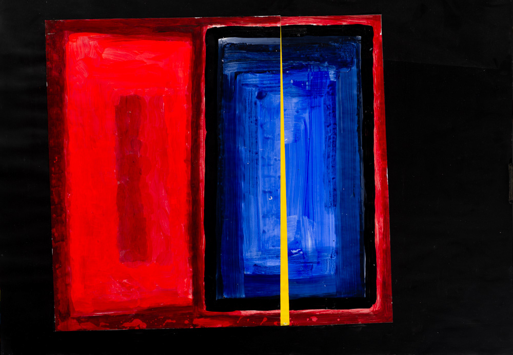 Collage, acrílico sobre papel. 100 x 70 cms. 2025.