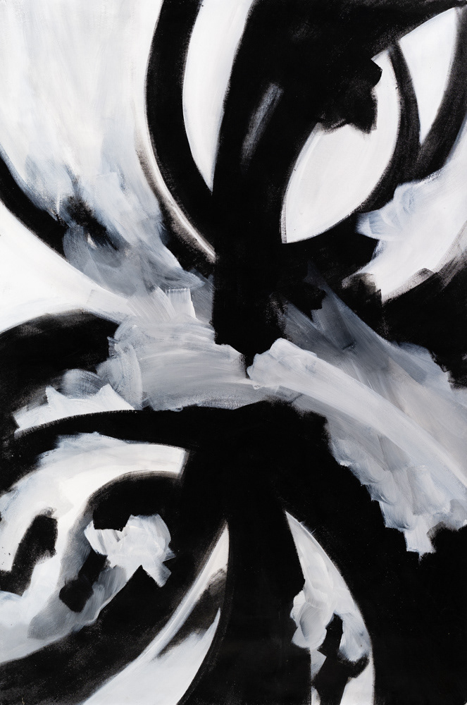Esmalte sobre lienzo. 180 x 120 cms. 2025.