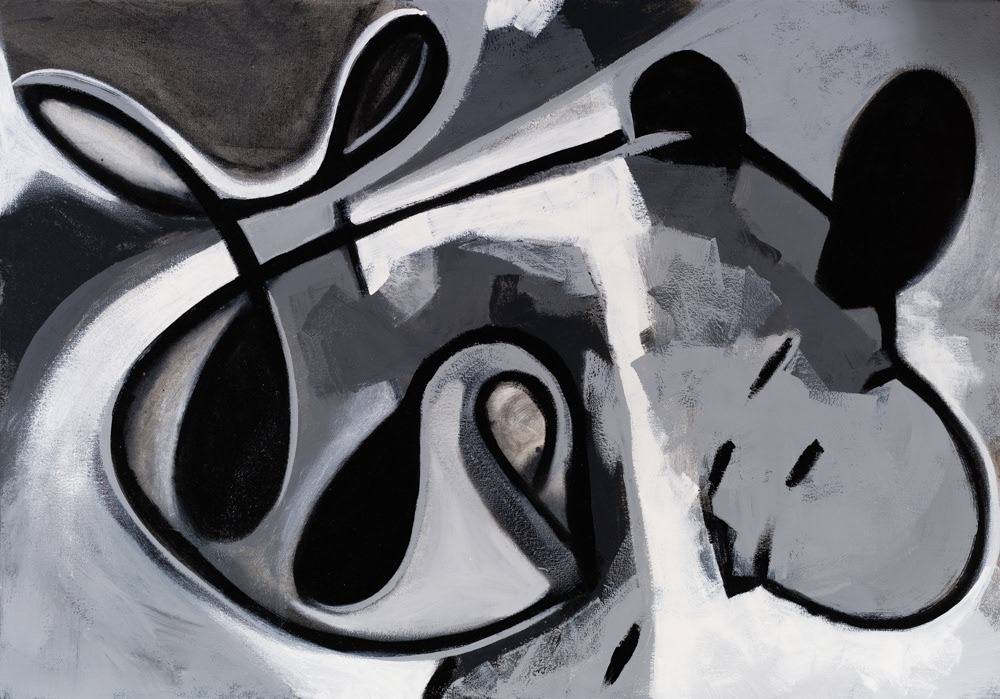 Esmalte sobre lienzo. 100 x 70 cms. 2025.