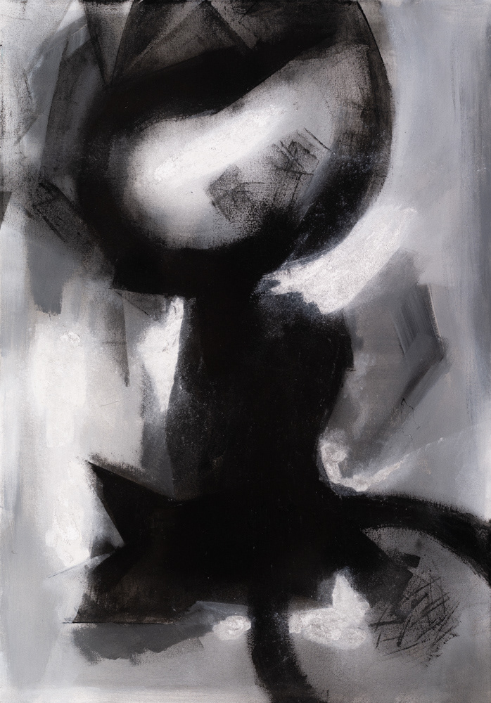 Esmalte y pigmento sobre lienzo. 100 x 70 cms. 2025.