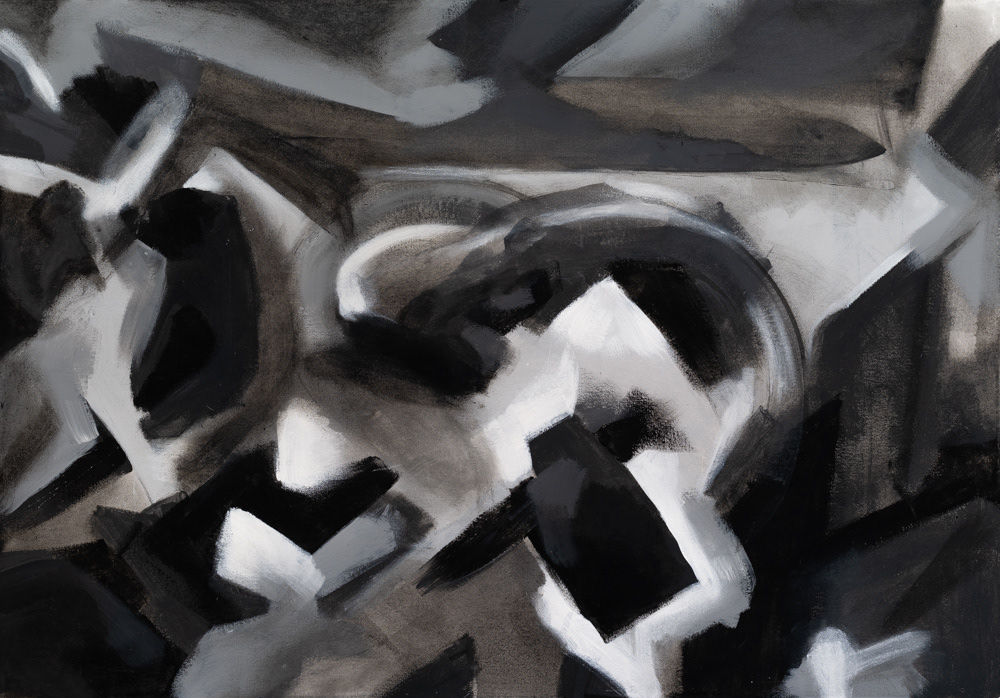 Esmalte sobre lienzo. 100 x 70 cms. 2025.