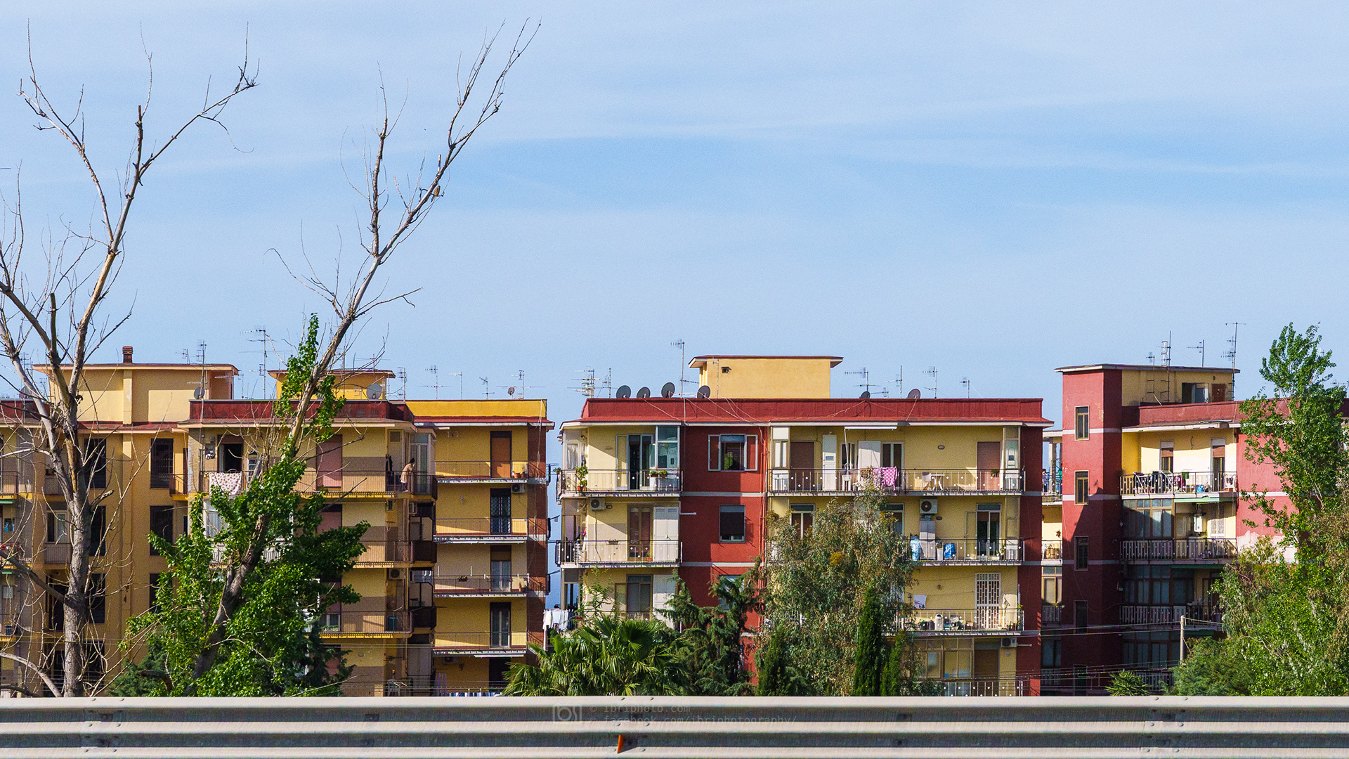 Some of the the sun soaked and eclectic urban architecture along Strada State 145