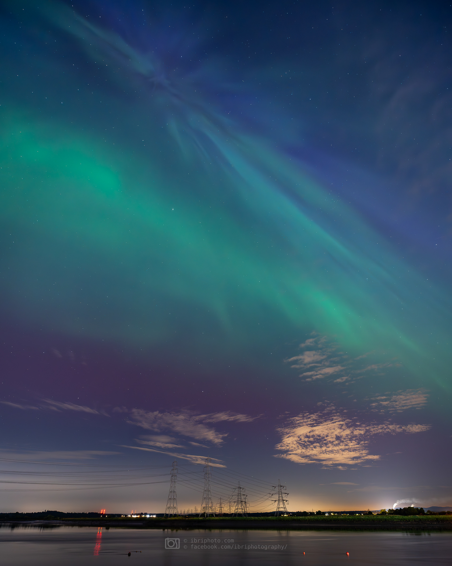 Aurora - 10 May 2024 - Headed down to a favourite spot on the River Forth - 'The Shore' - at the old Alloa harbour