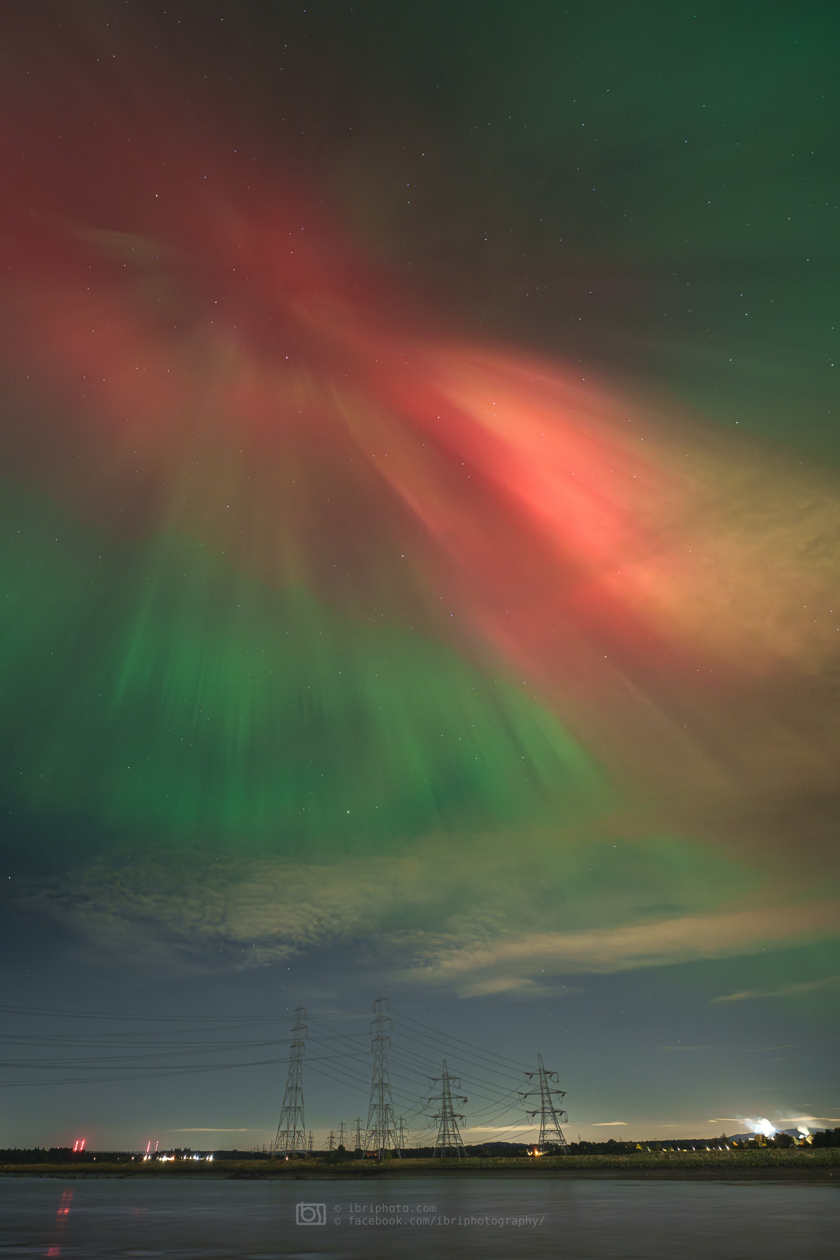 Alloa Aurora - 10 Oct 2024 - a constant change of colour as the activity moved from east to south...