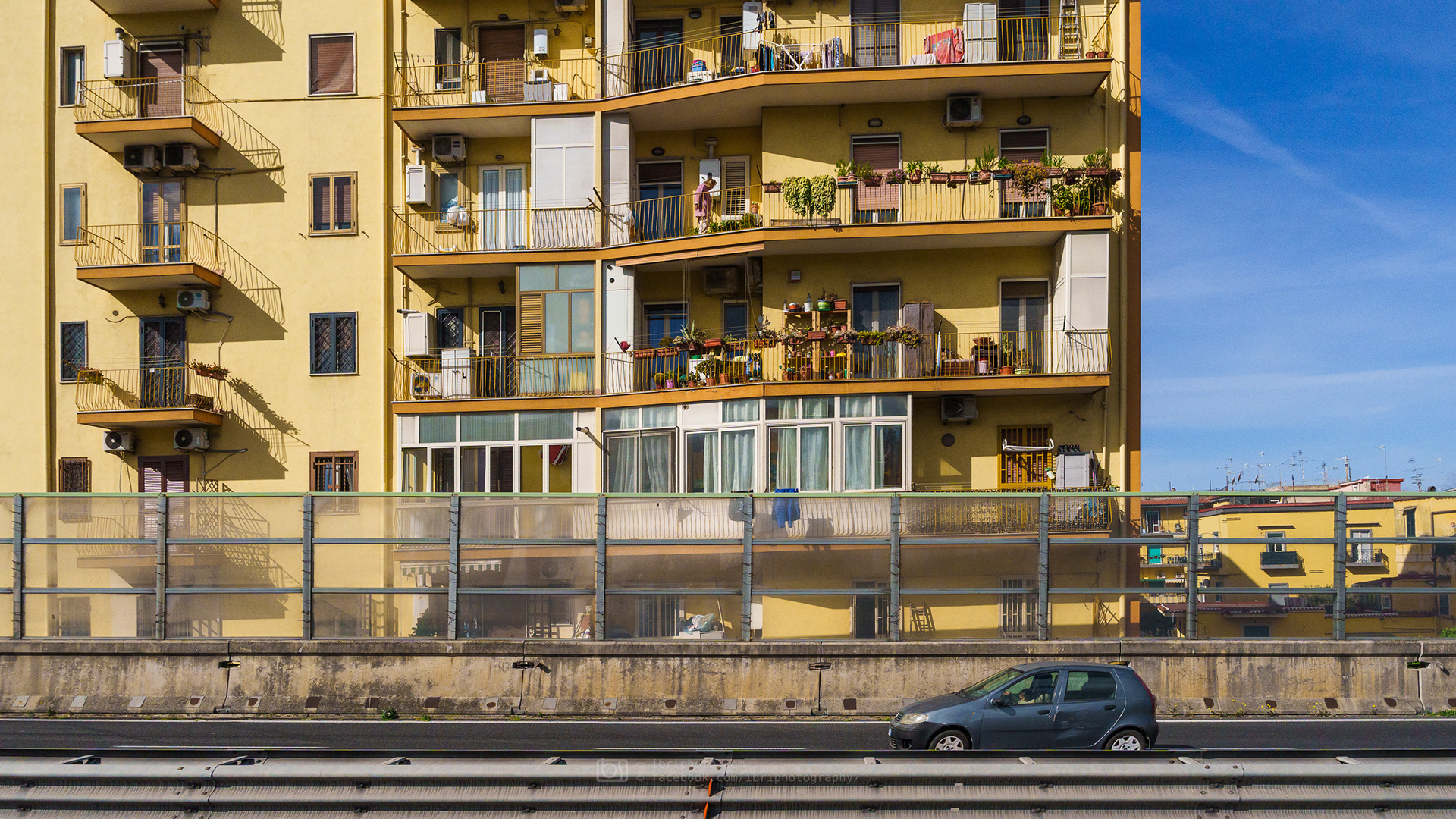 Some of the the sun soaked and eclectic urban architecture along Strada State 145