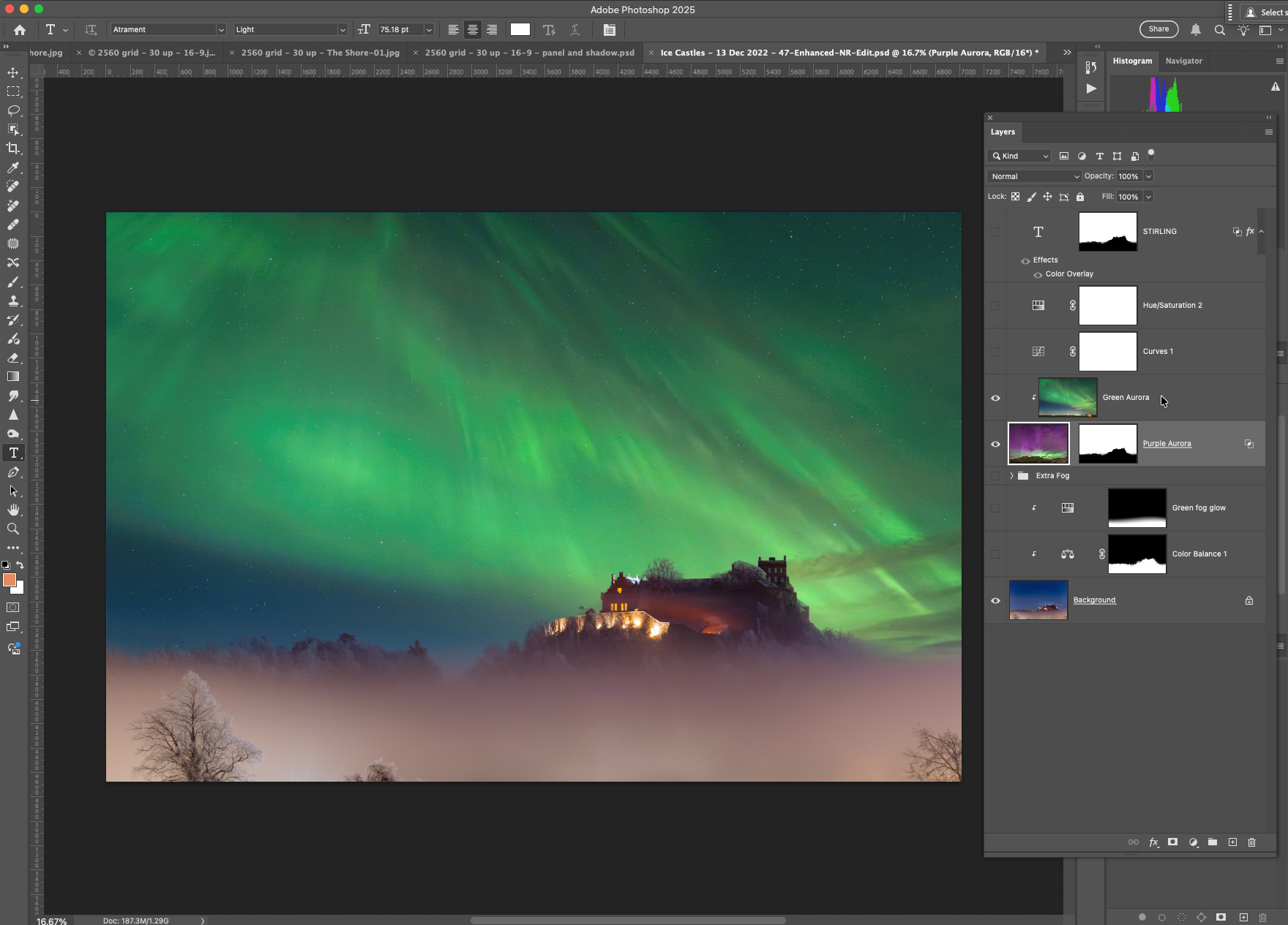 This green glowing sky was taken over the River Forth in Alloa in October 2024 - much preferred this.