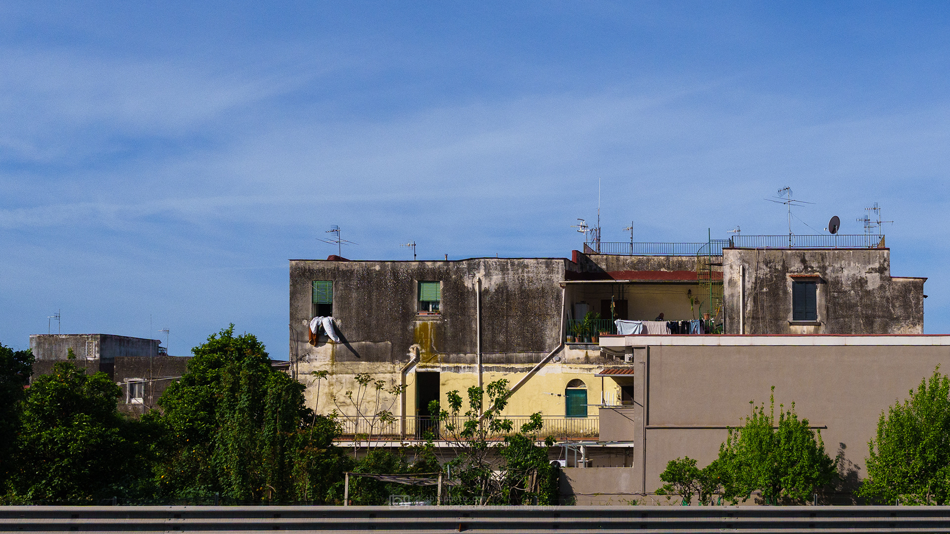 Some of the the sun soaked and eclectic urban architecture along Strada State 145