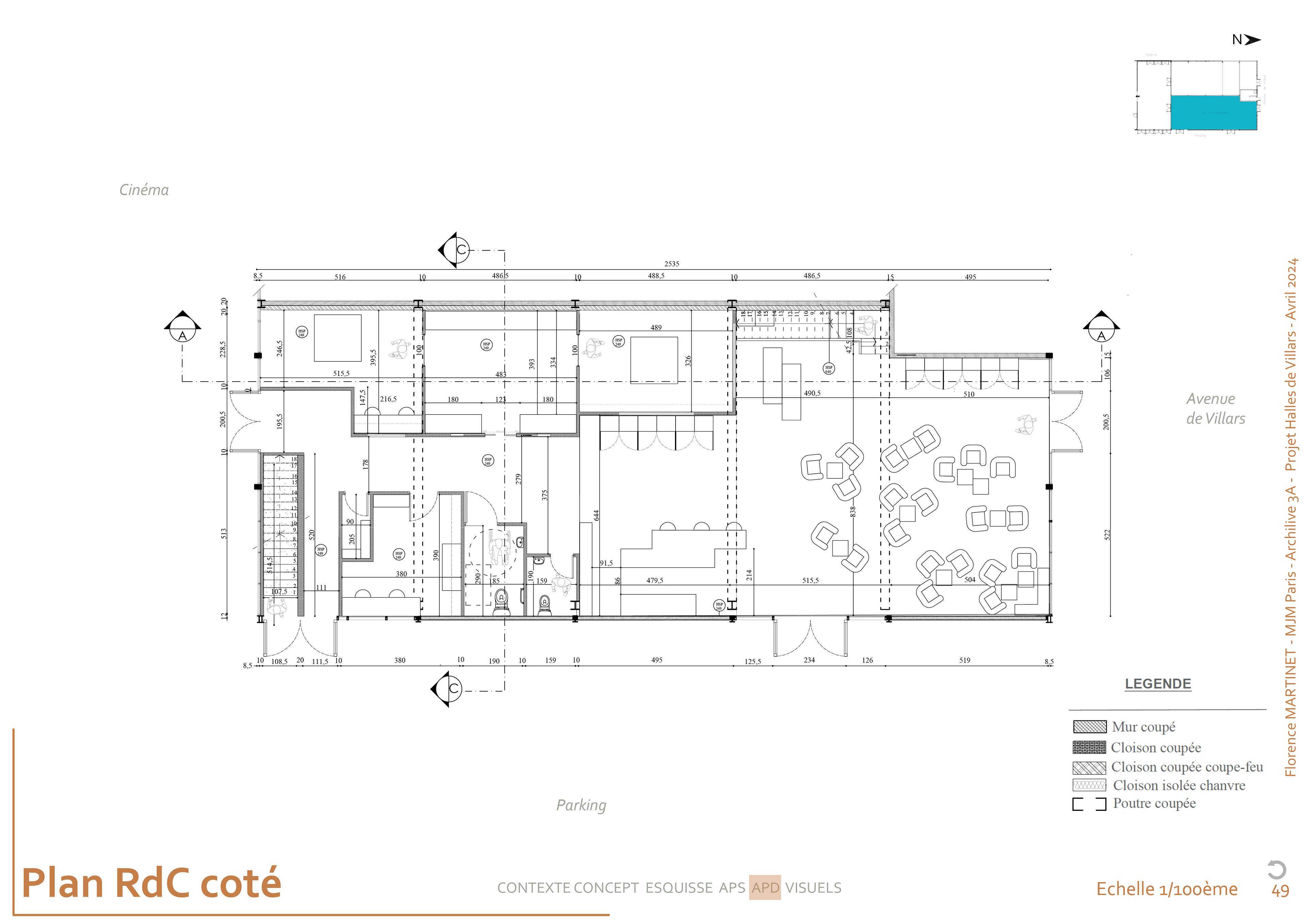 Plan RdC coté