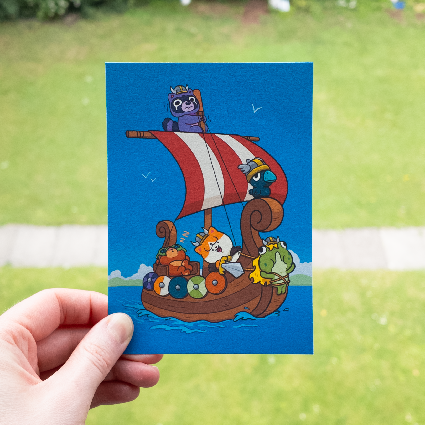 viking themed illustration
