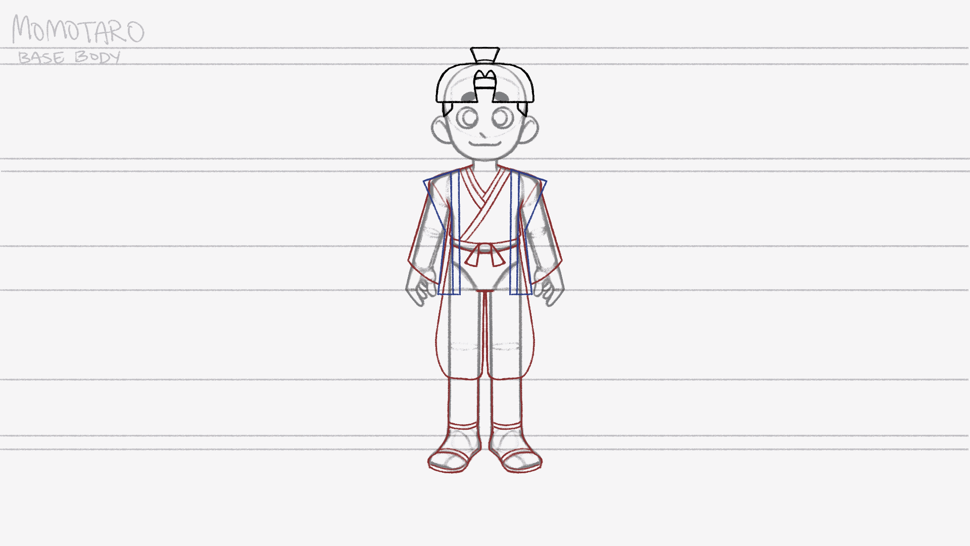 Momotaro: Momotaro Character Turnaround