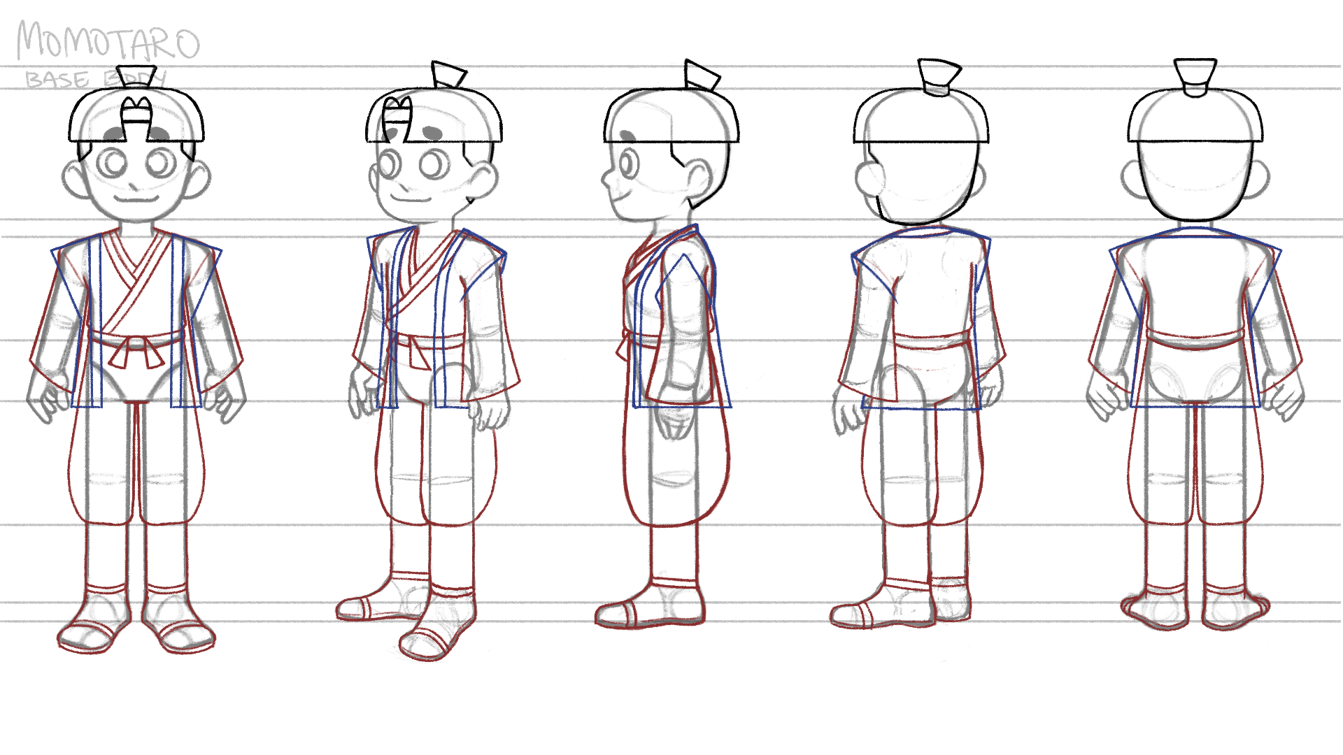 Momotaro: Momotaro Character Turnaround