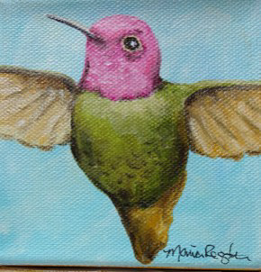 "Matteo" 4"x4" acrylic on canvas