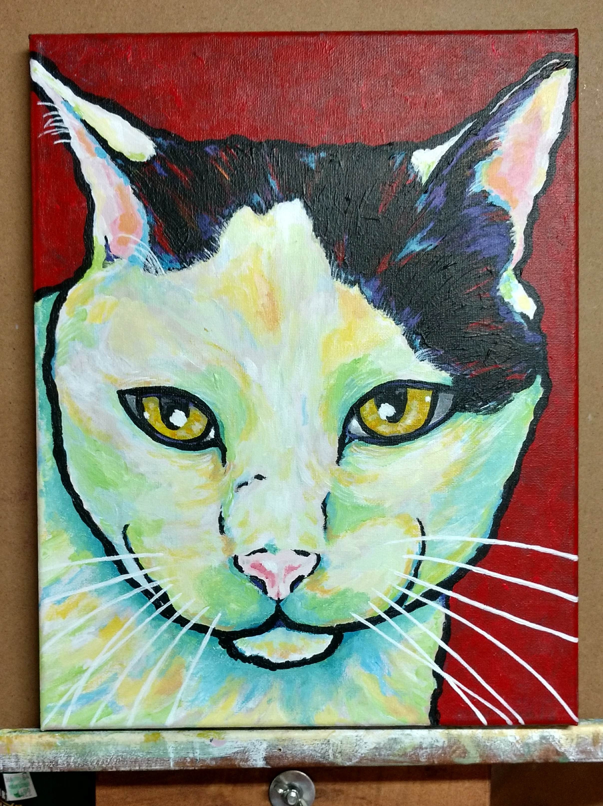 "Oreo" - 11"x14" acrylic on canvas