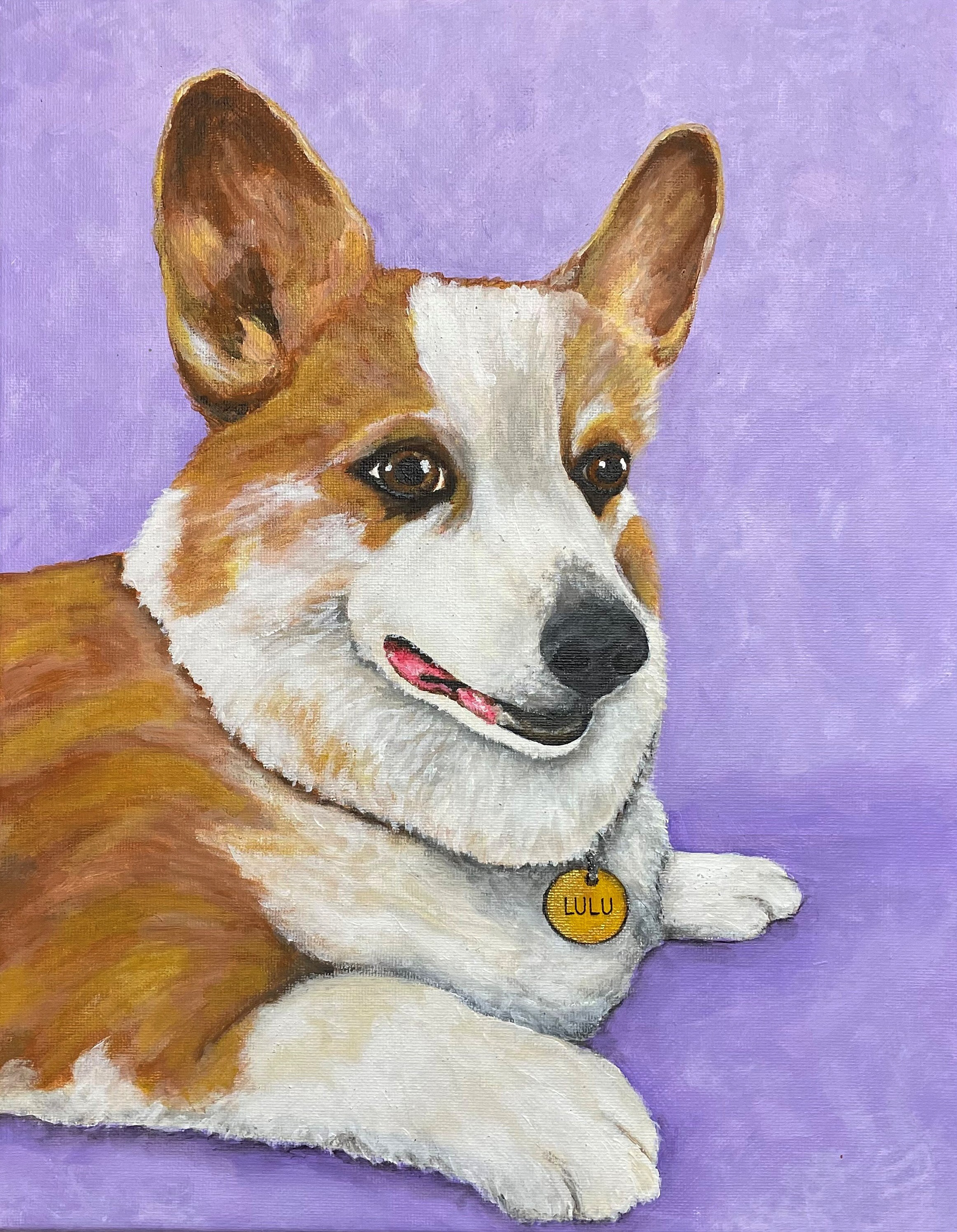 "Lulu" 11"x14" acrylic painting