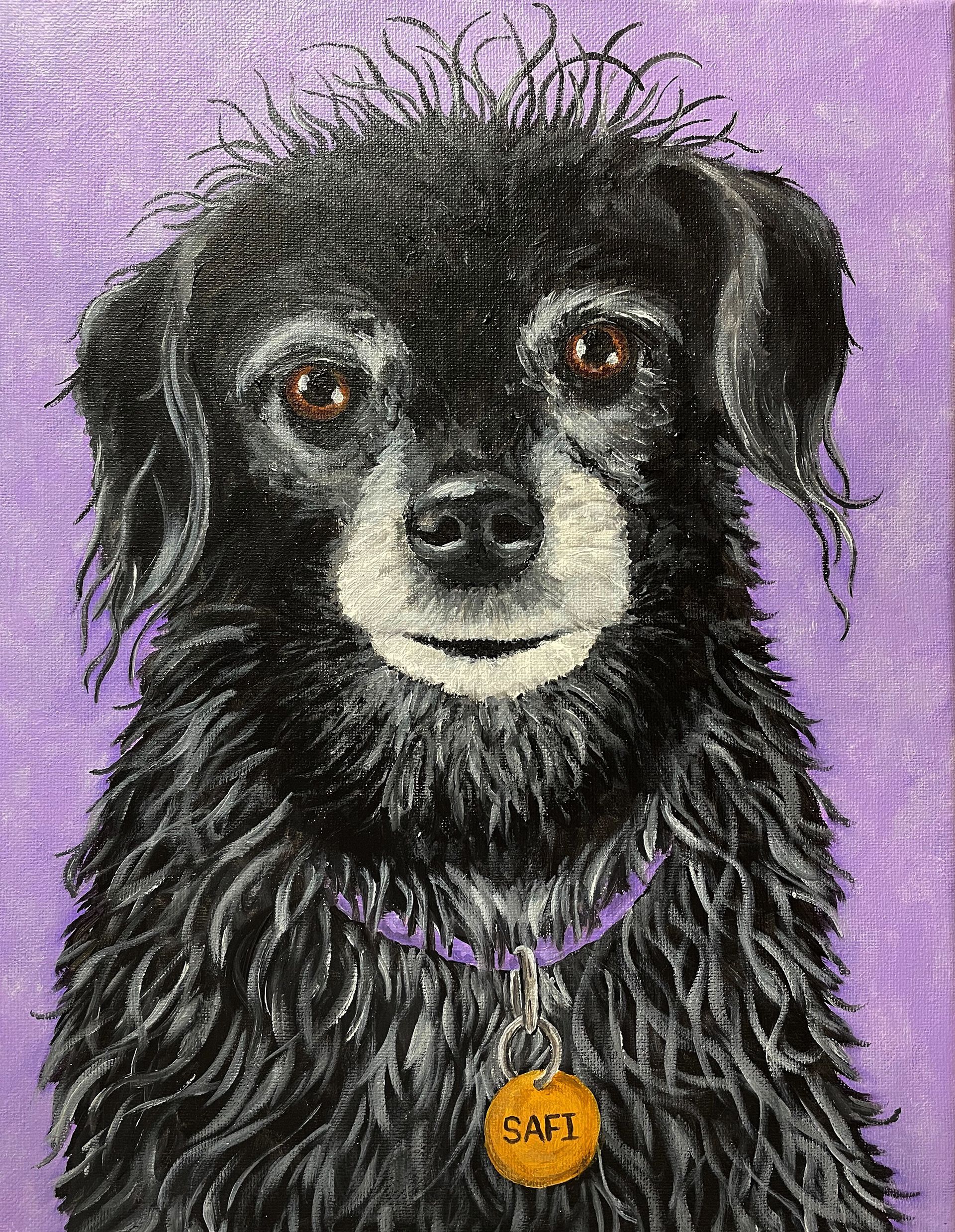 "Safi" 11"x14" acrylic painting