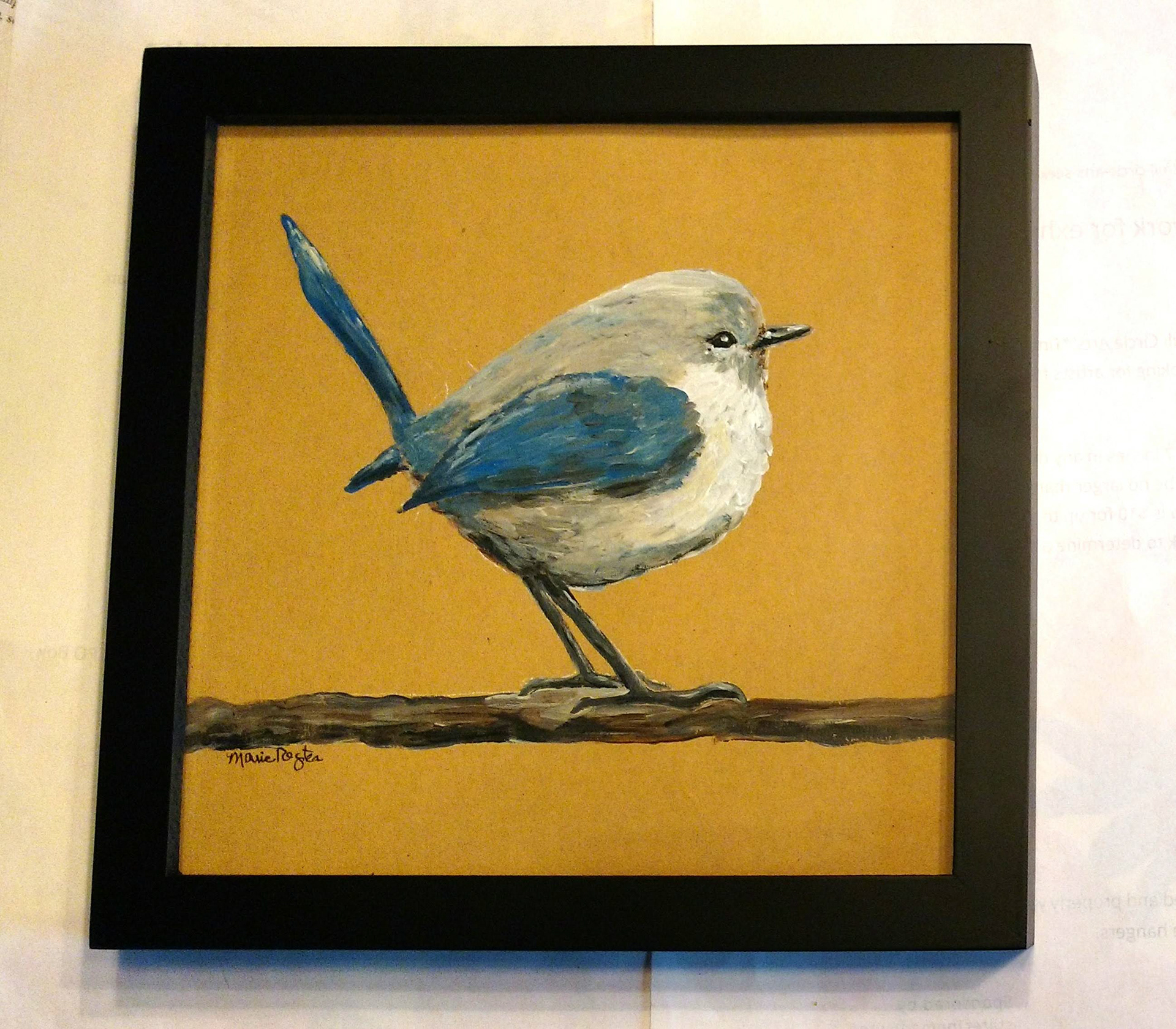 "Little Bird" - 7"x7" acrylic on archive paper
