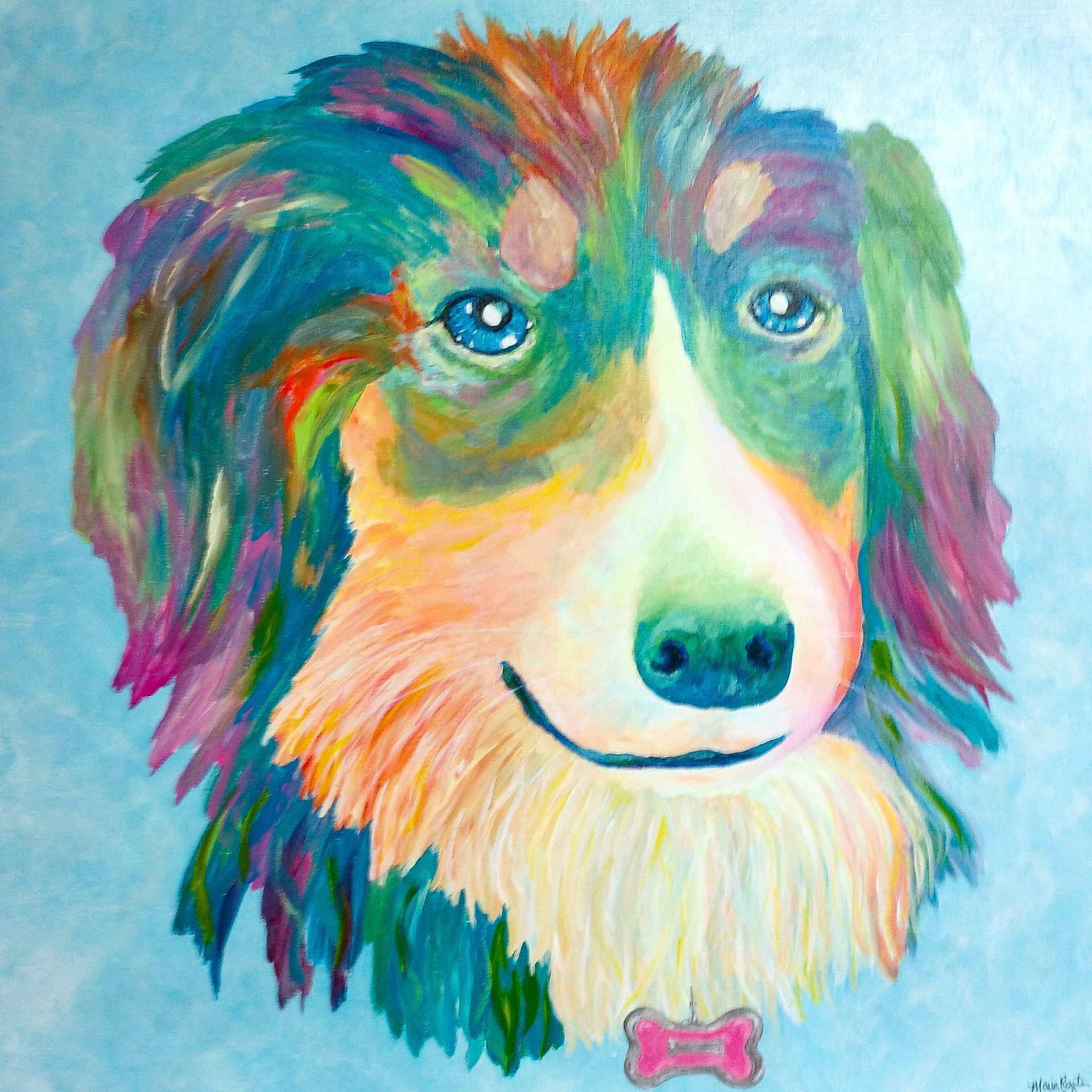 "Bella" - 24"x24" acrylic on canvas