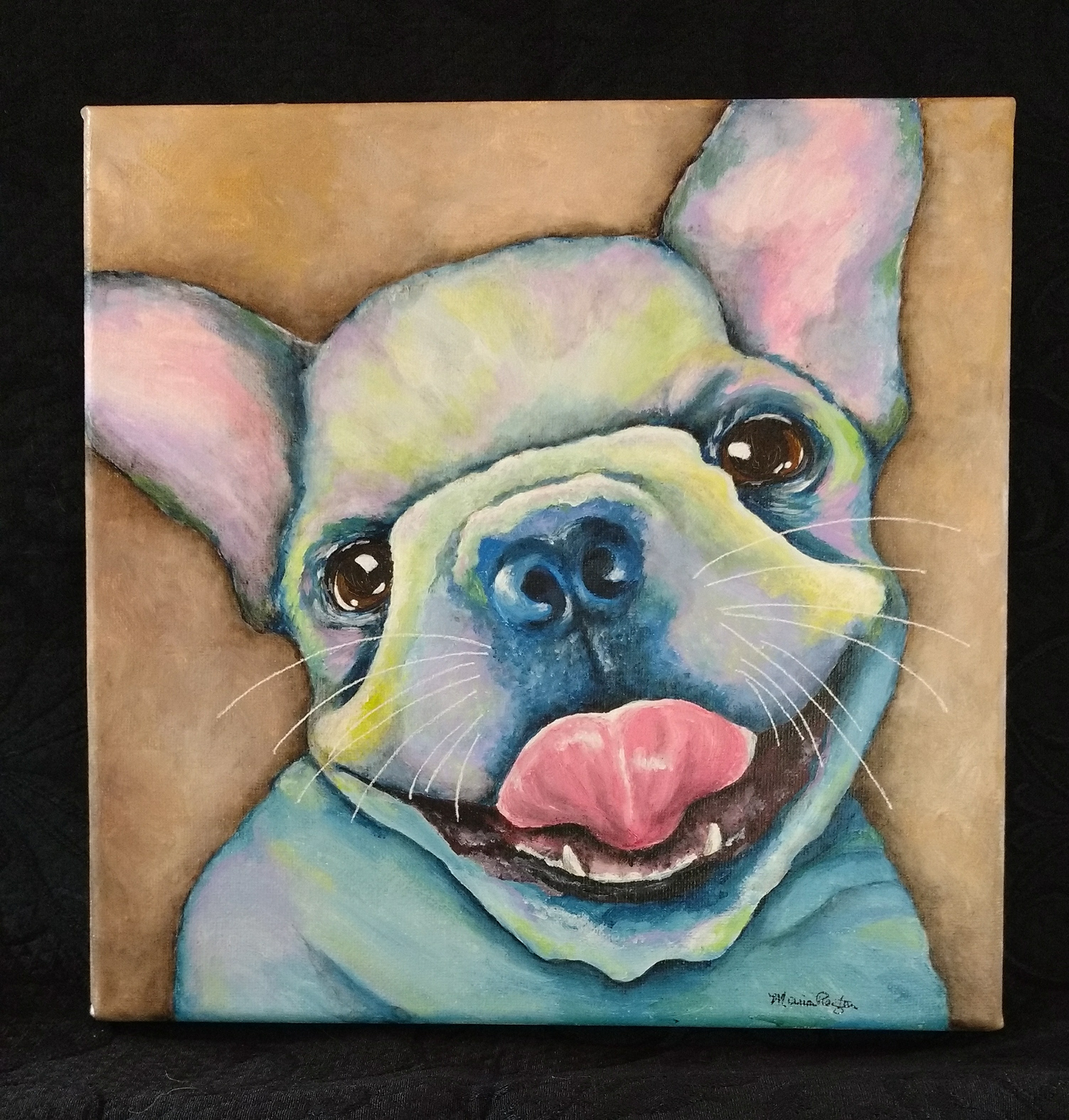 "Jean-Paul" - 10"x10" acrylic on canvas