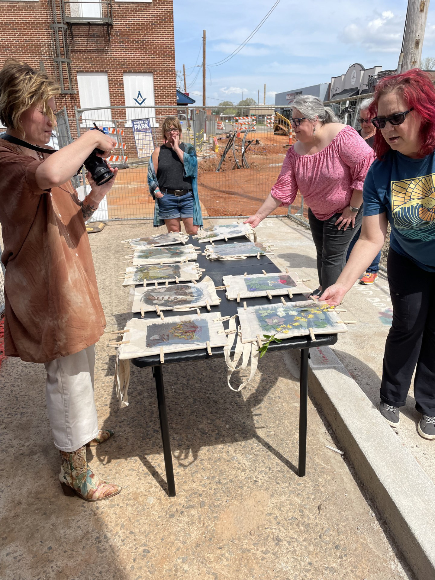 March 2025 Cyanotype workshop participant